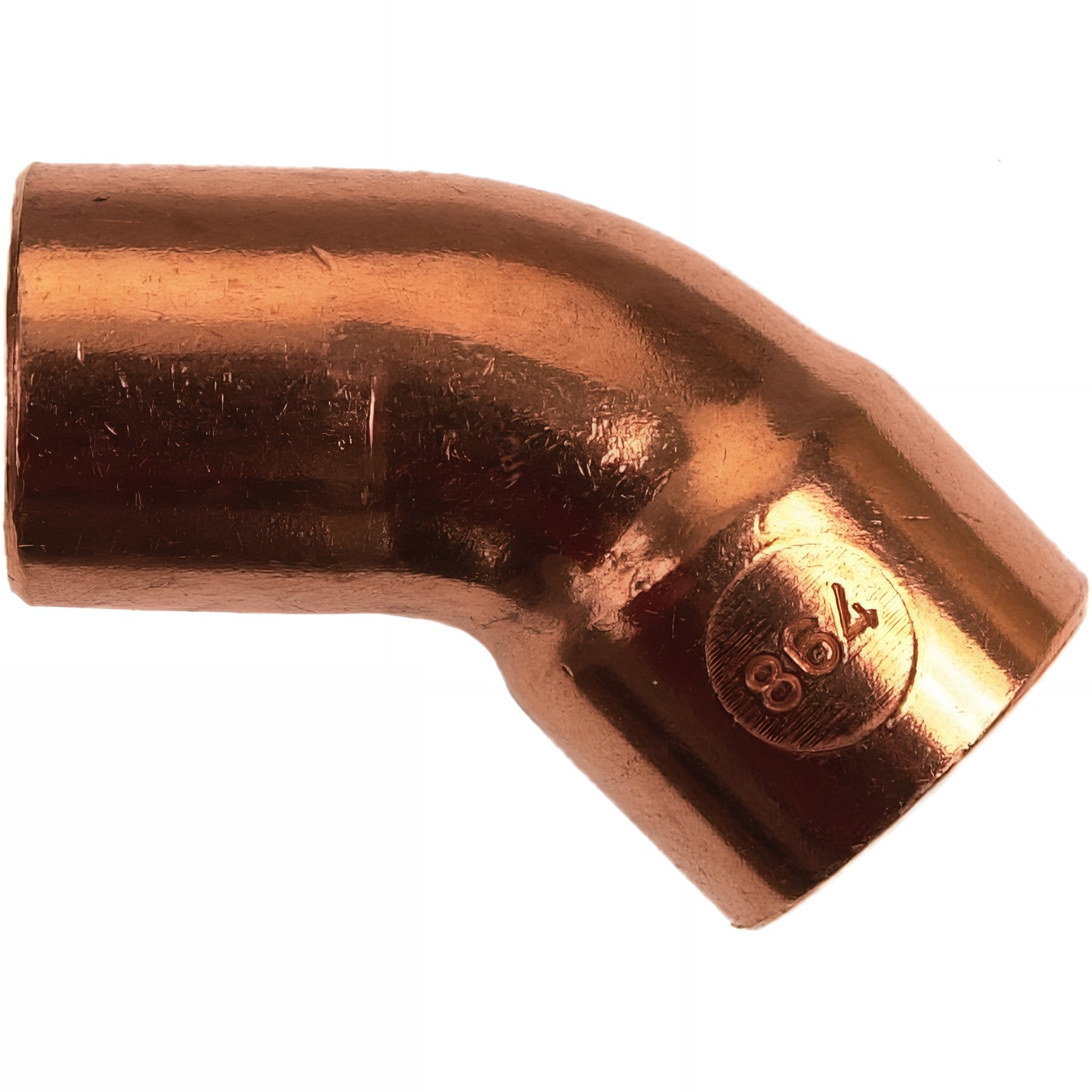 PACK de 10 coudes cuivre 45° à souder femelle femelle pour tube cuivre diamètre 22