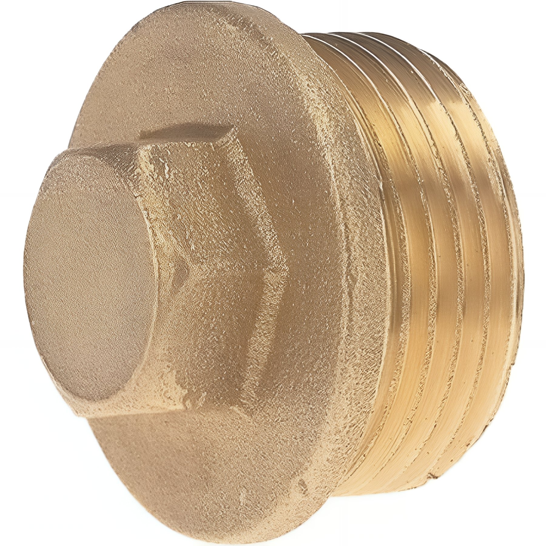 PACK de 10 Bouchons a visser male laiton tete fraisee diamètre 1/2" (15x21)