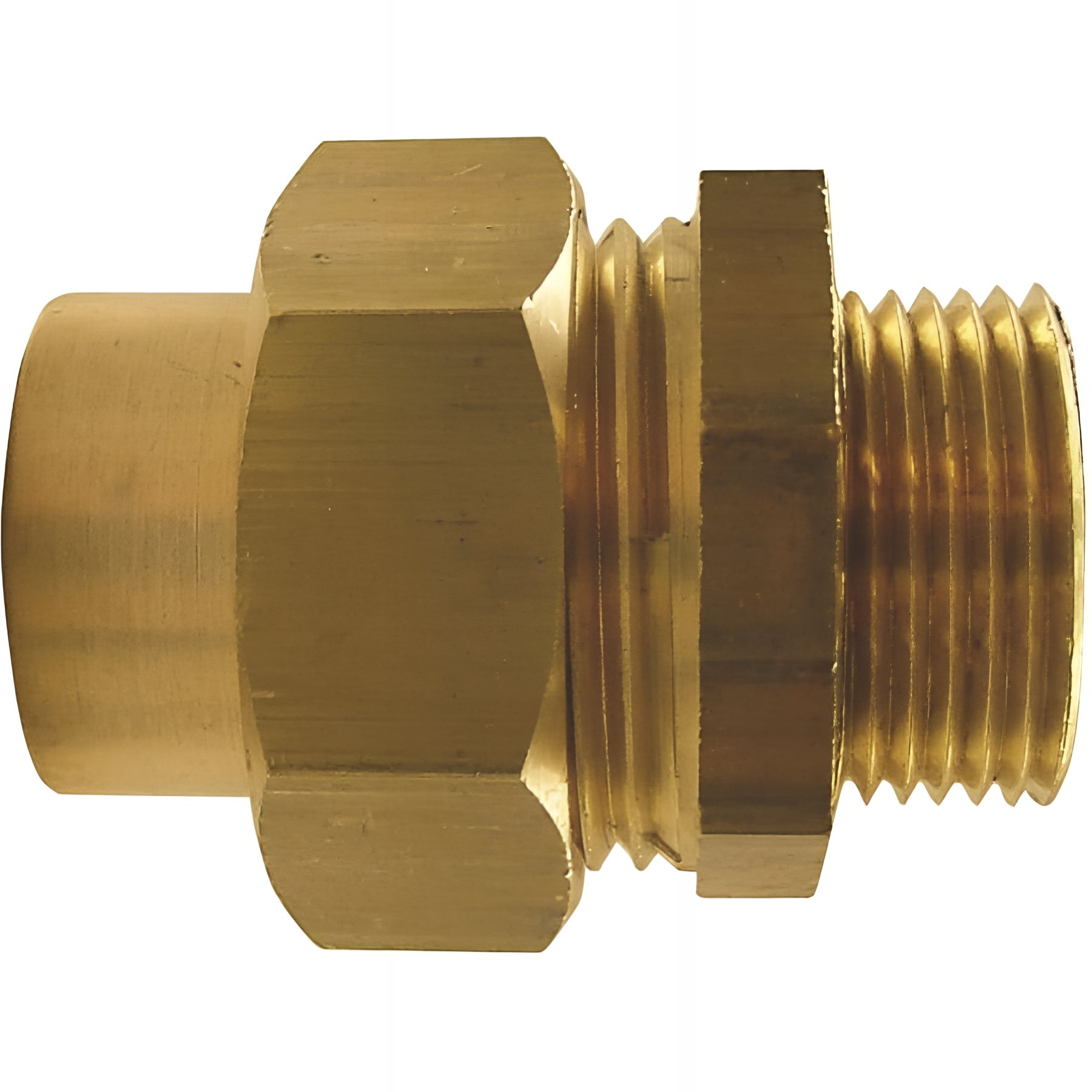 PACK de 10 Unions 3 pieces conique laiton a souder male diamètre 1/2" (15x21) pour tube cuivre diamètre 16 serie forte