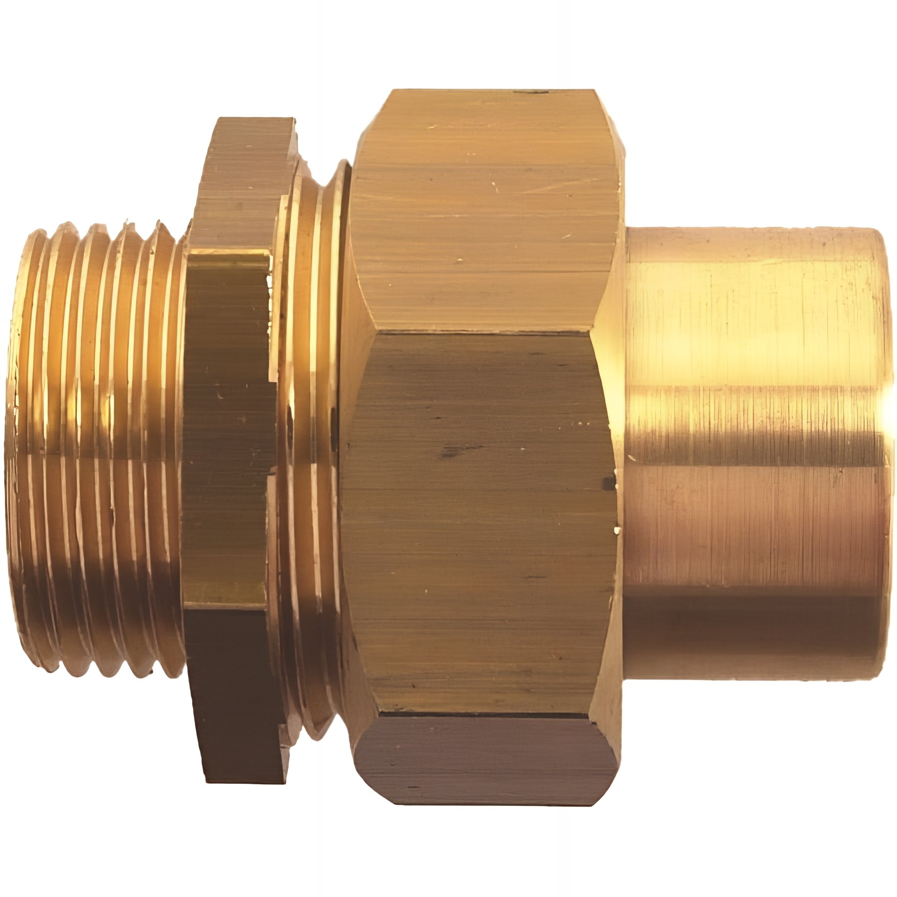 PACK de 10 Unions 3 pieces conique laiton a souder male diamètre 3/8" (12x17) 14