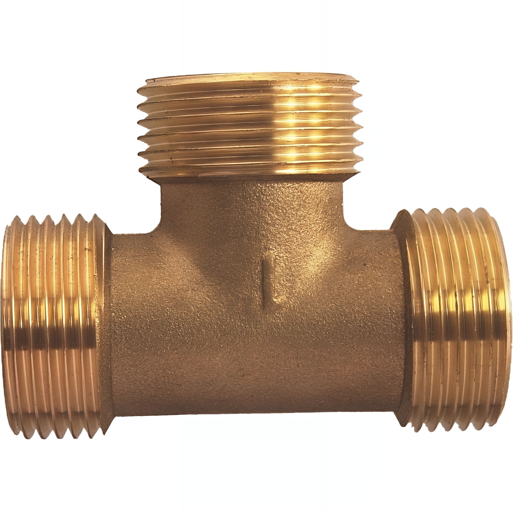 PACK de 10 Tes laiton male a visser egaux diamètre 3/8" (12x17)
