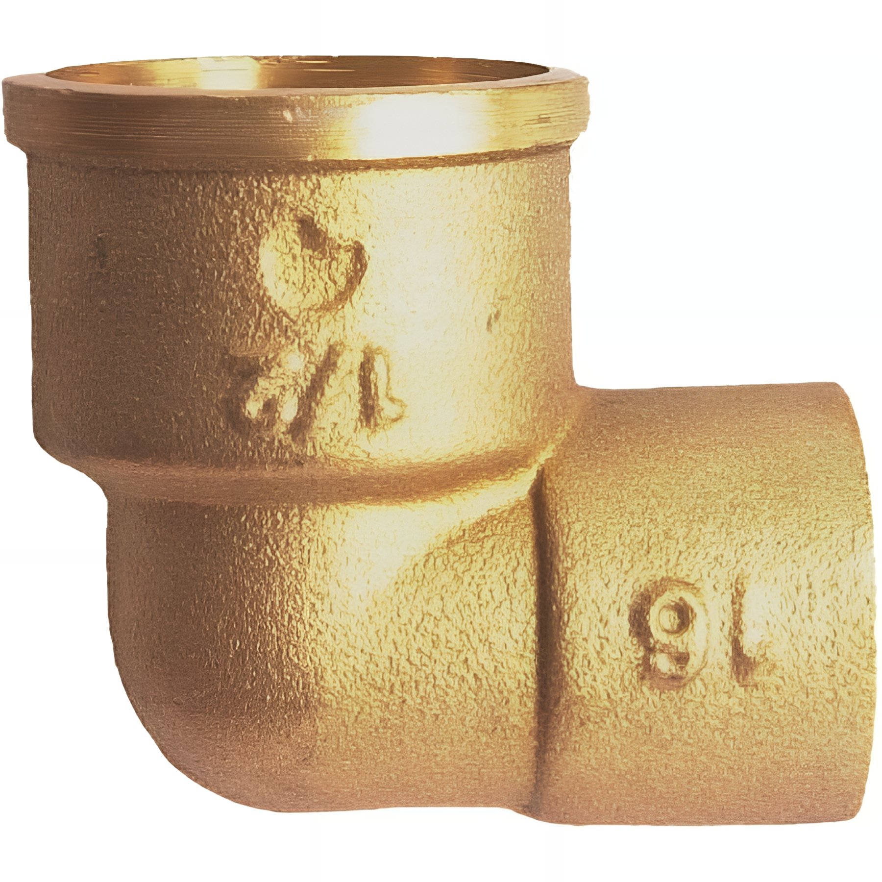 PACK de 10 Coudes a souder laiton femelle diamètre 3/4" (20x27) pour tube cuivre diamètre 22