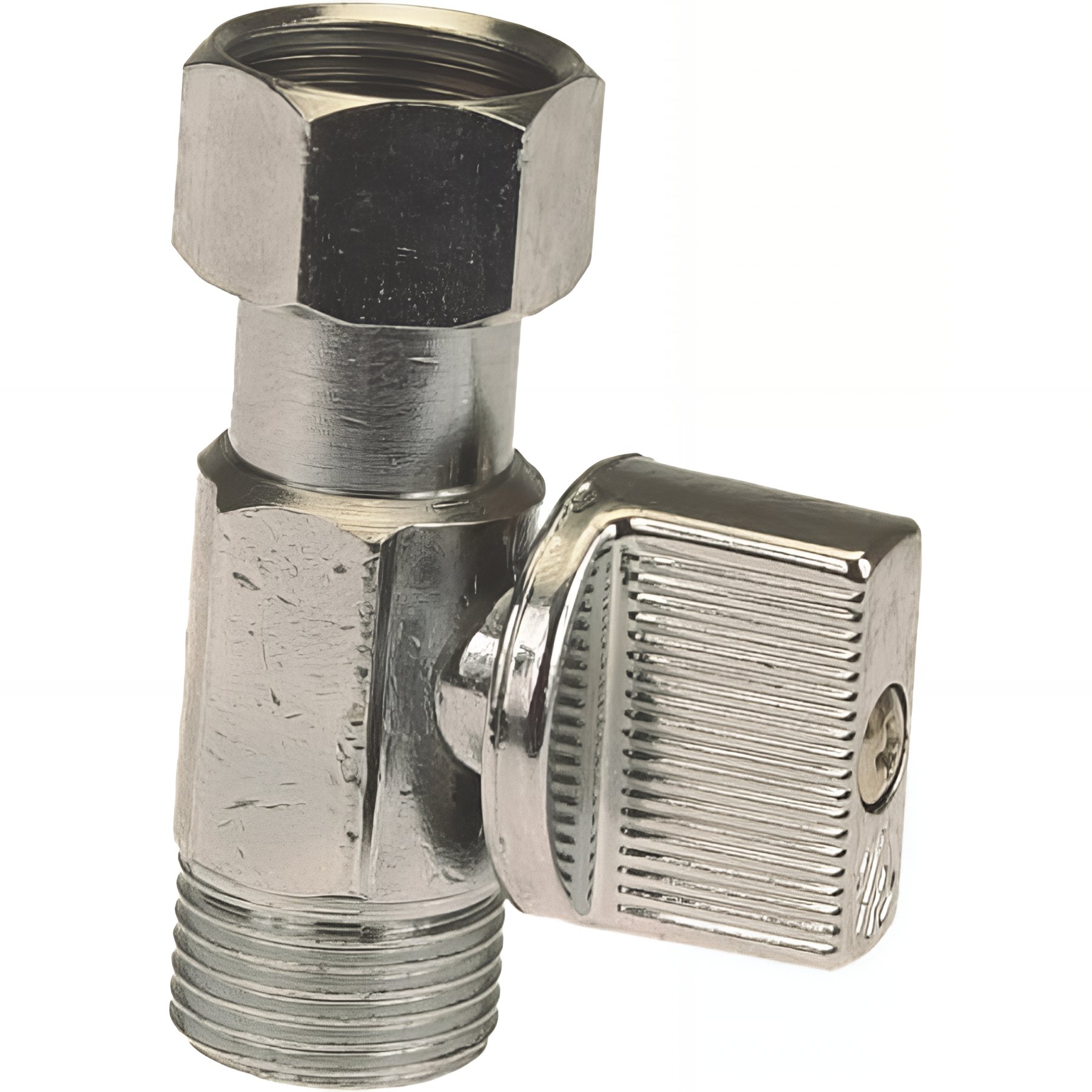 Robinet de chasse 1/4 de tour droit diamètre 3/8" (12x17) chrome