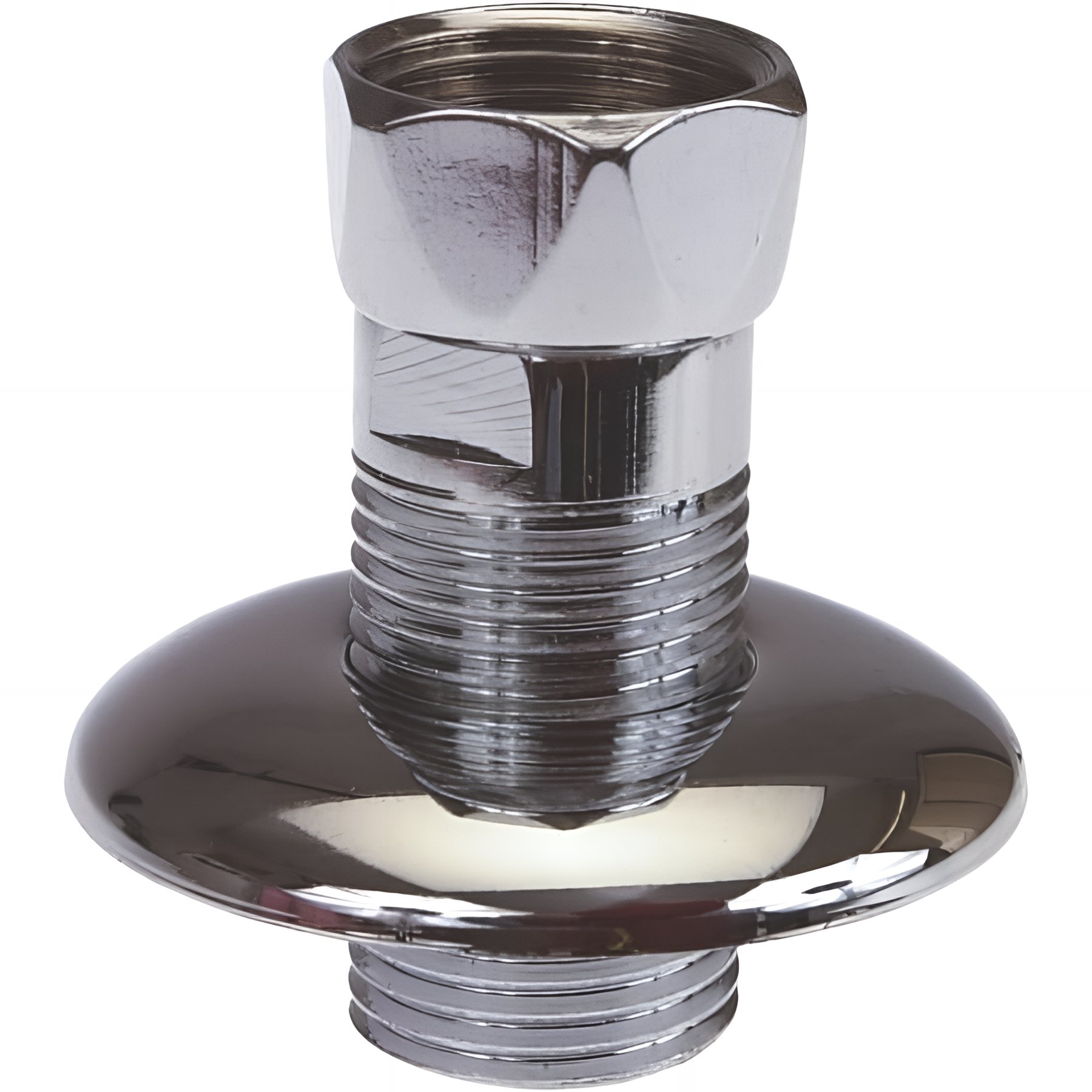 Raccord chrome droit mâle diamètre 3/8" (12x17) femelle diamètre 1/2" (15x21)