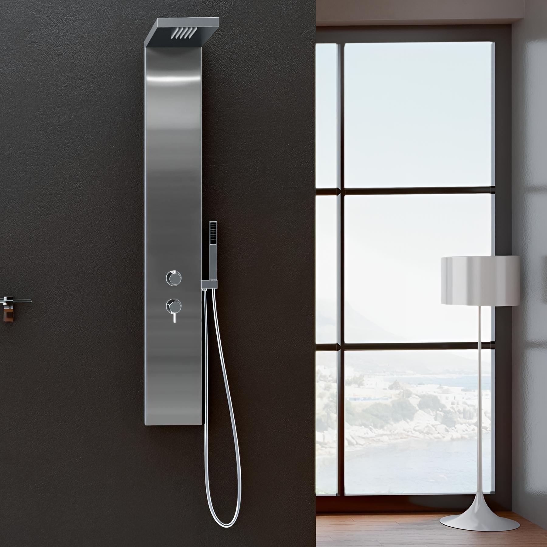 Colonne de douche aquastyle thermostatique inox brossé