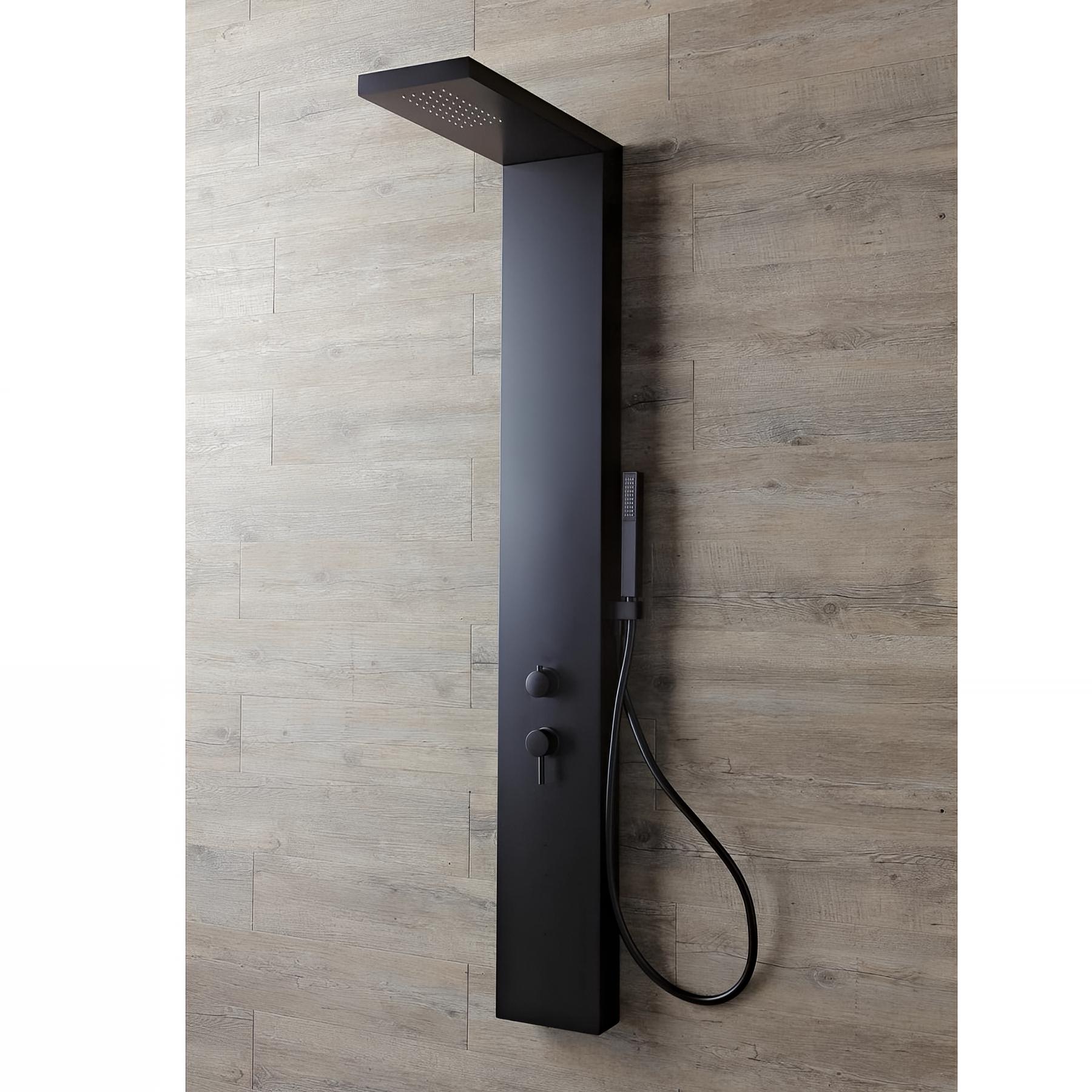 Colonne de douche aquastyle thermostatique noir mat