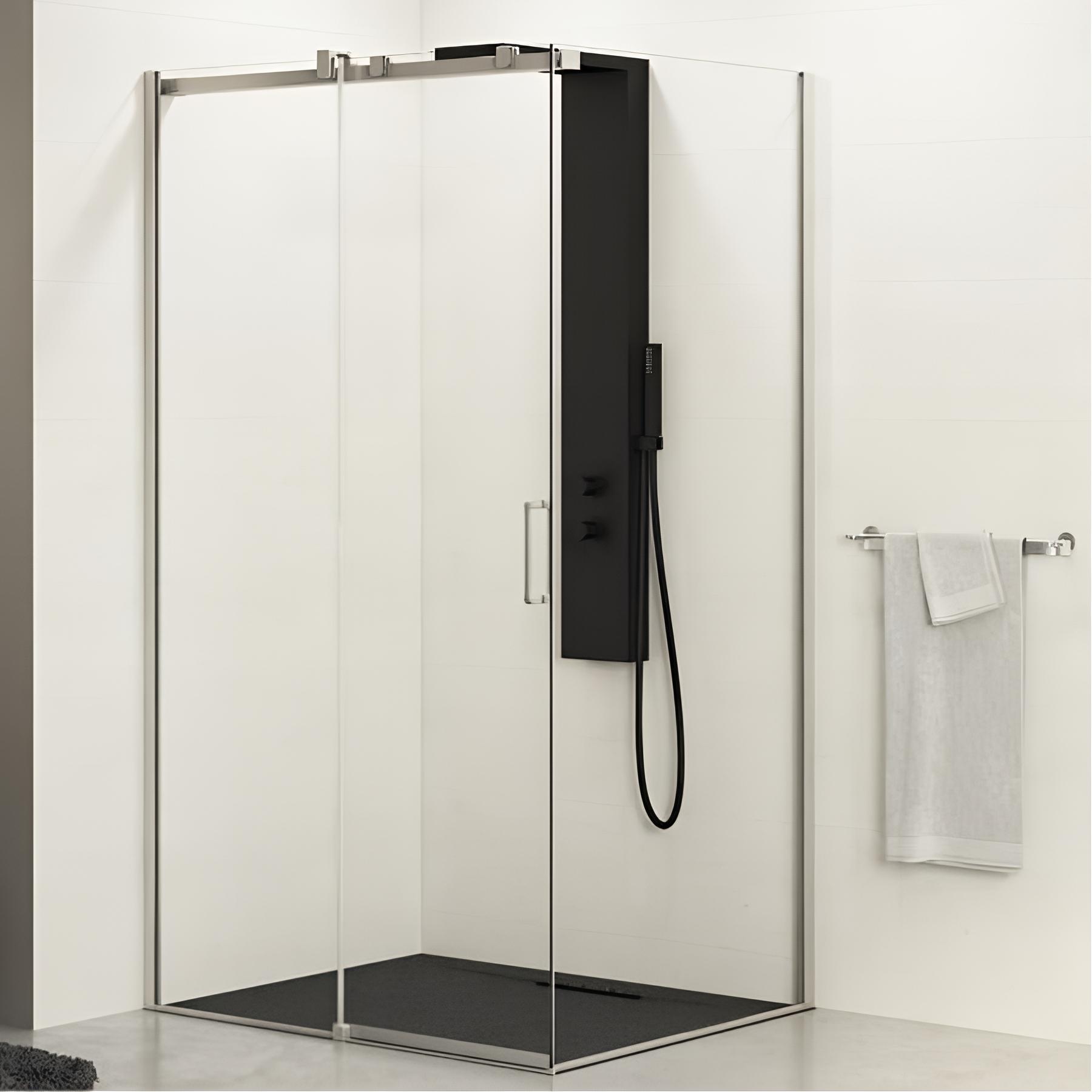 Paroi de douche ekinox c + f fixe profilé à gauche 70 cm