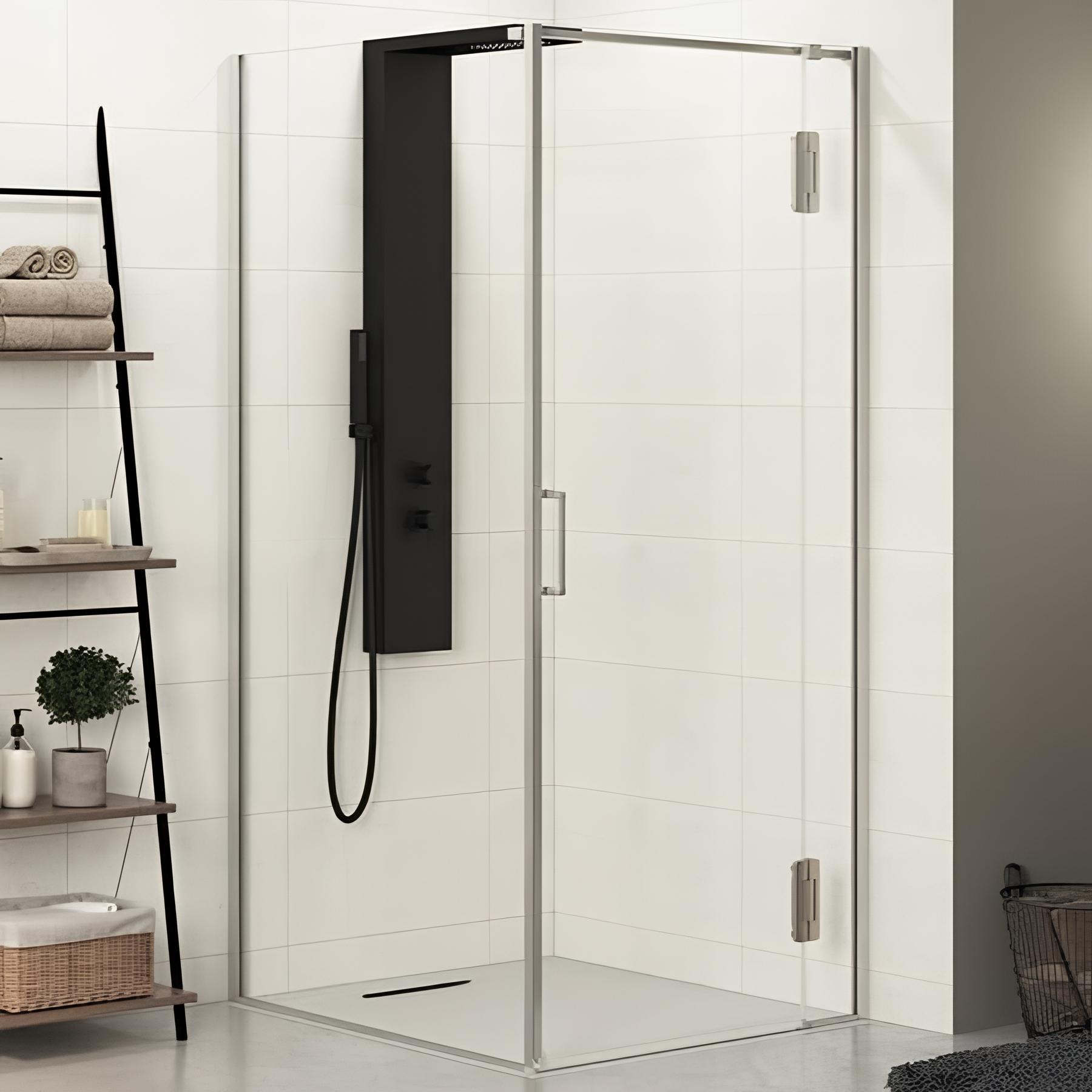 Porte de douche ekinox p + f charnières à droite 70 cm
