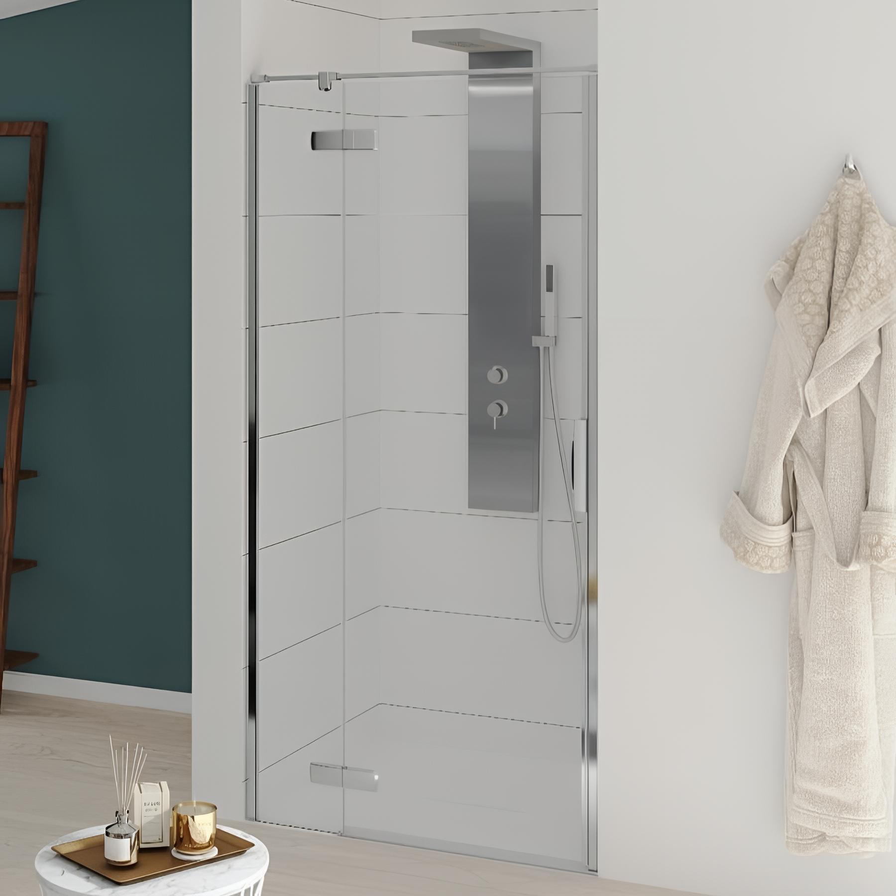 Porte de douche kinestyle p 70 cm charnière à gauche