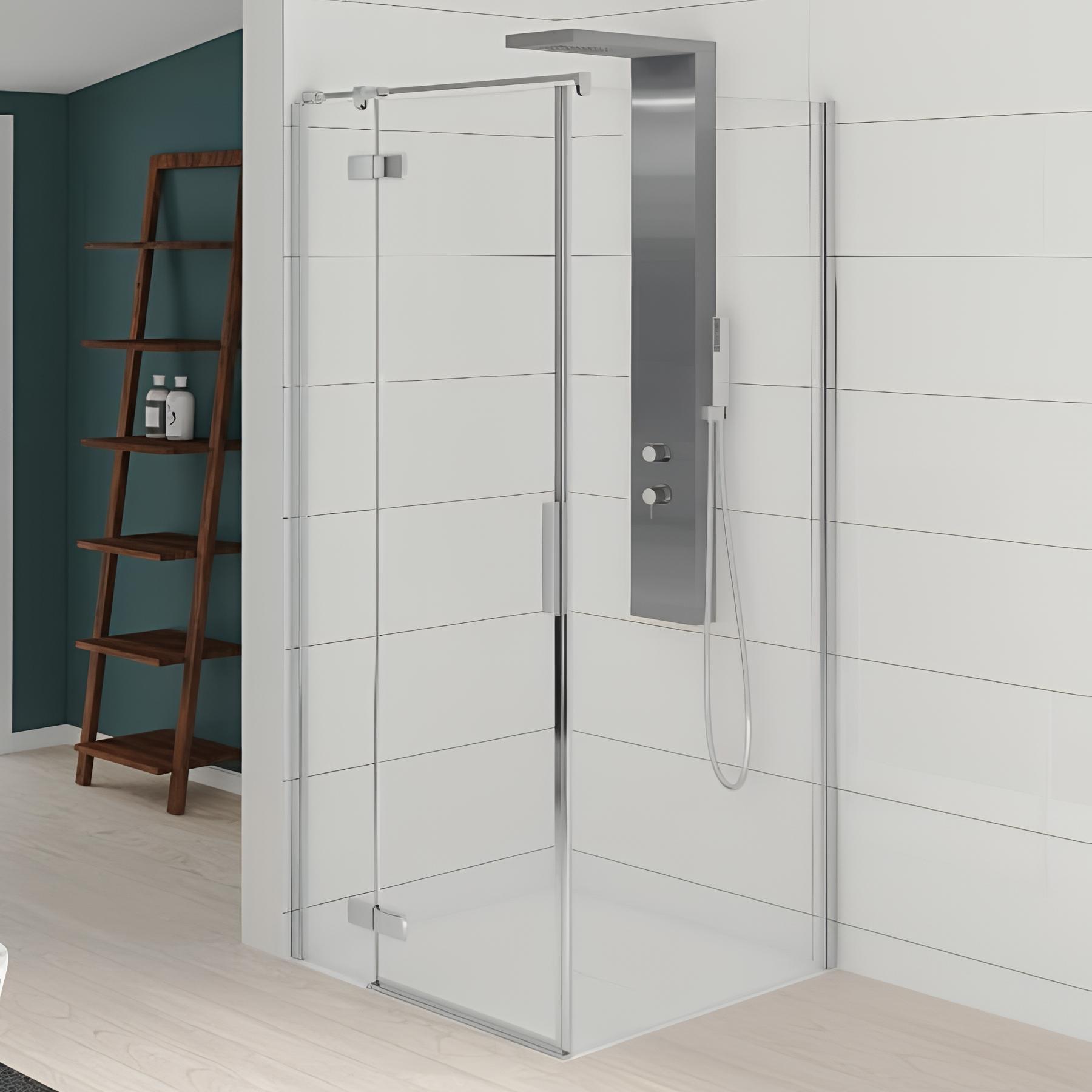 Porte de douche kinestyle p+f 70 cm charnières à gauche