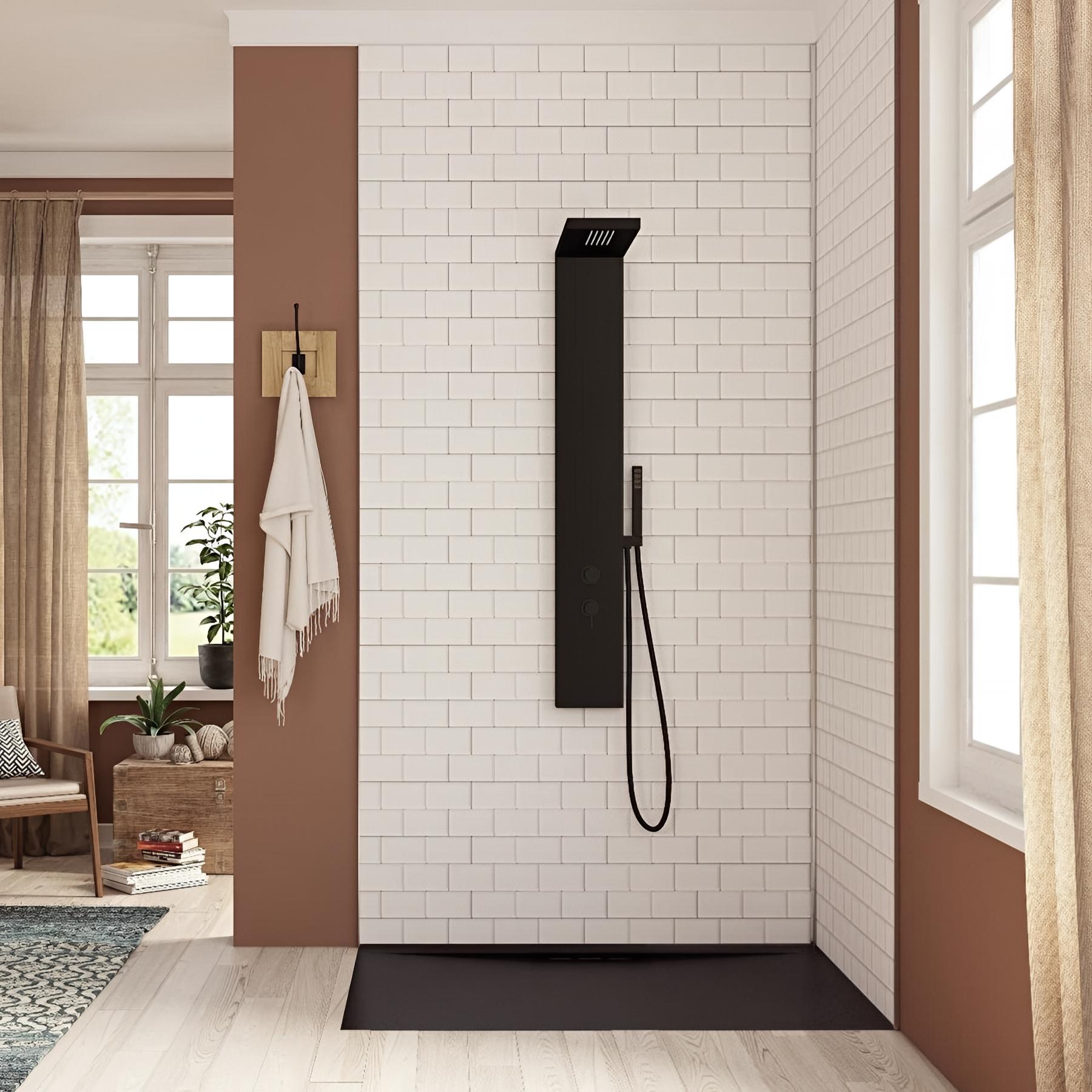 Panneau de douche kinewall design 125x202 cm métro pm303-destock