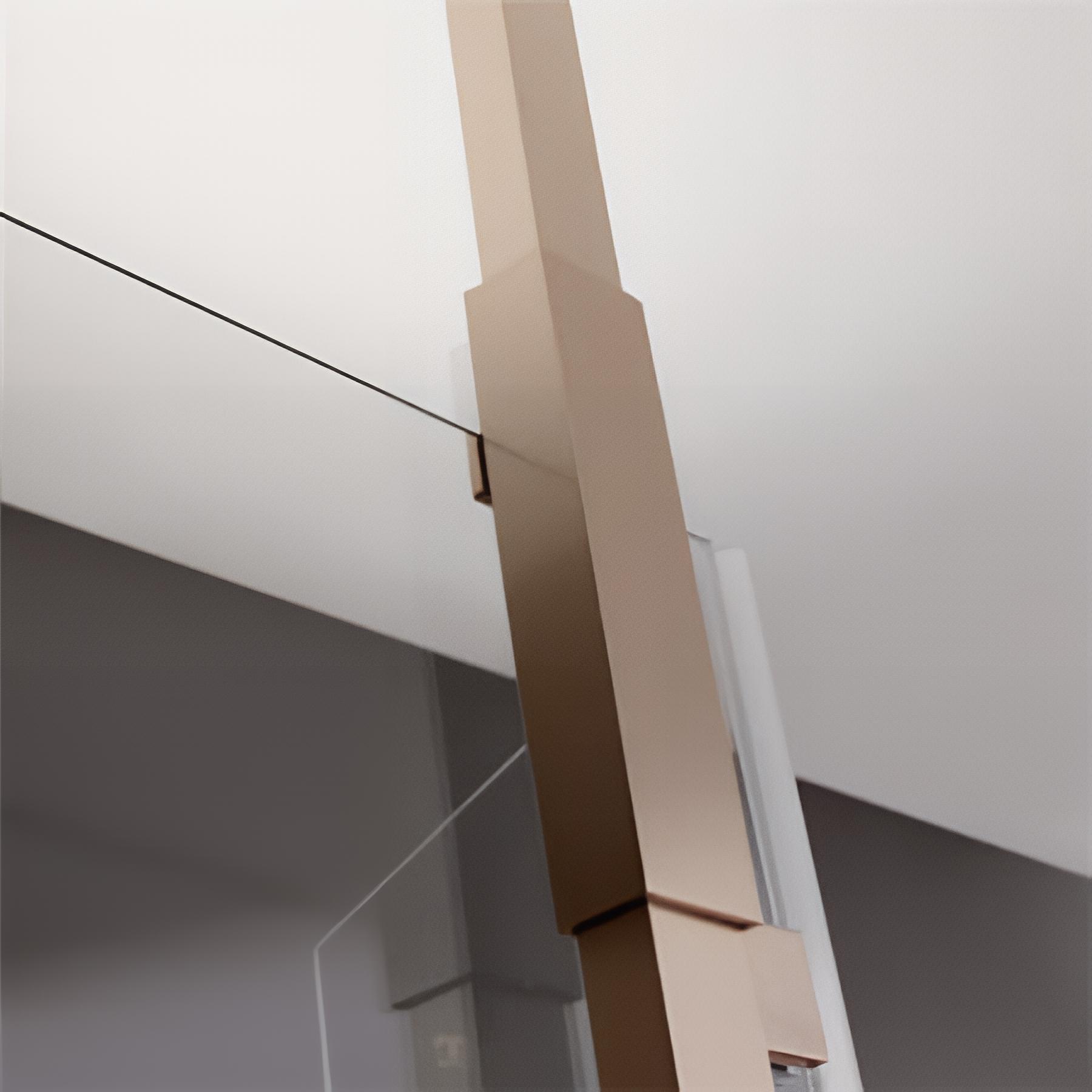 Mât sol/plafond cuivre