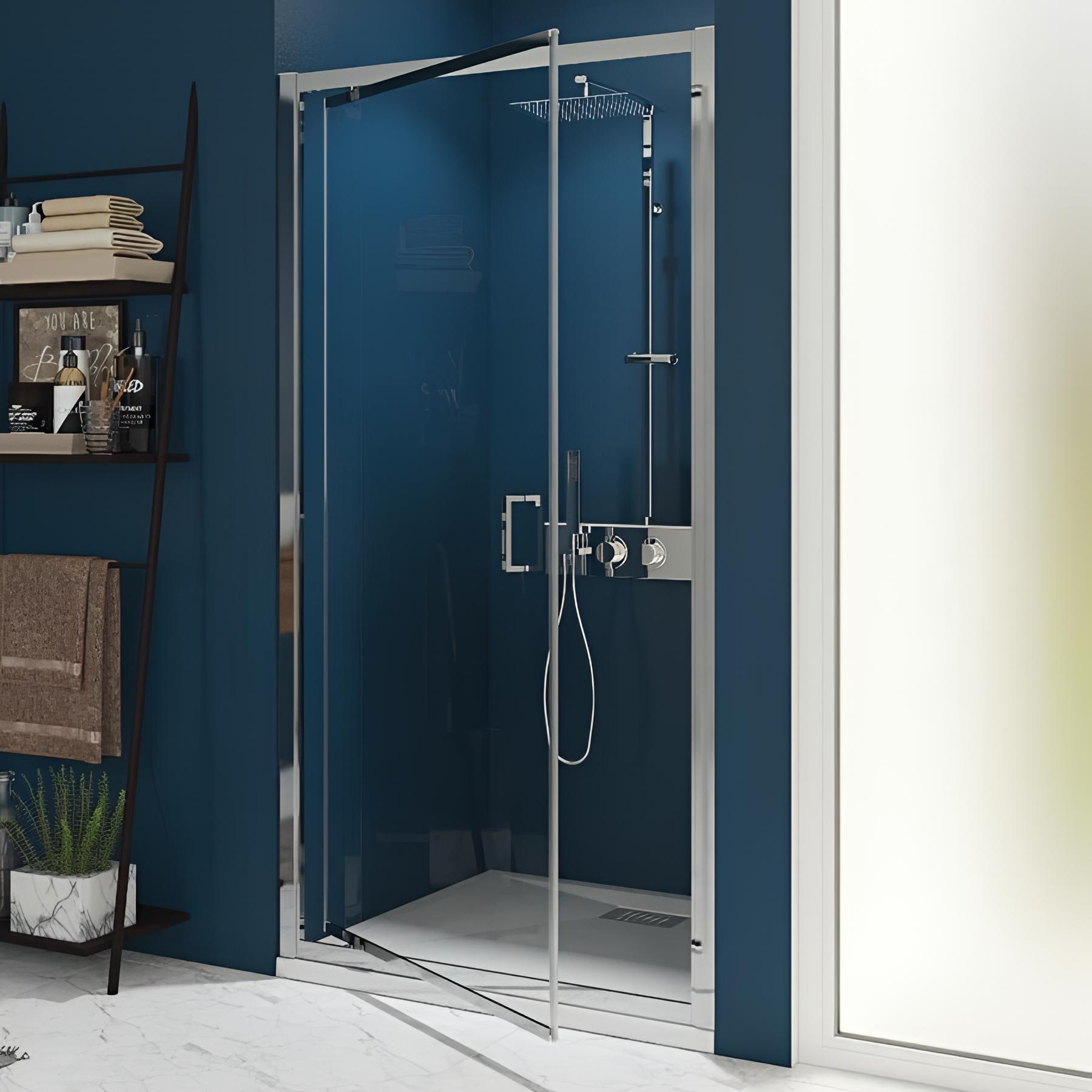 Porte de douche smart express p 70 cm profilé chromé