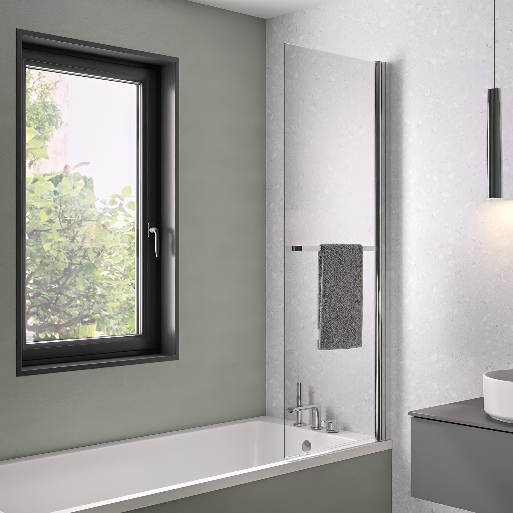 Pare-baignoire columba 1 transparent 75x150 cm