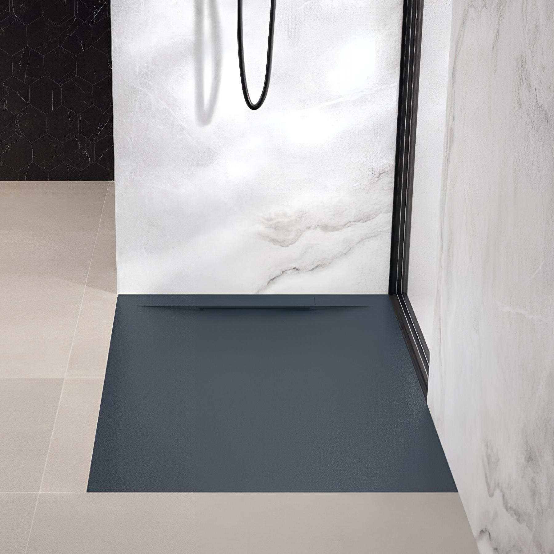Receveur de douche kineline gris anthracite 140x90 cm