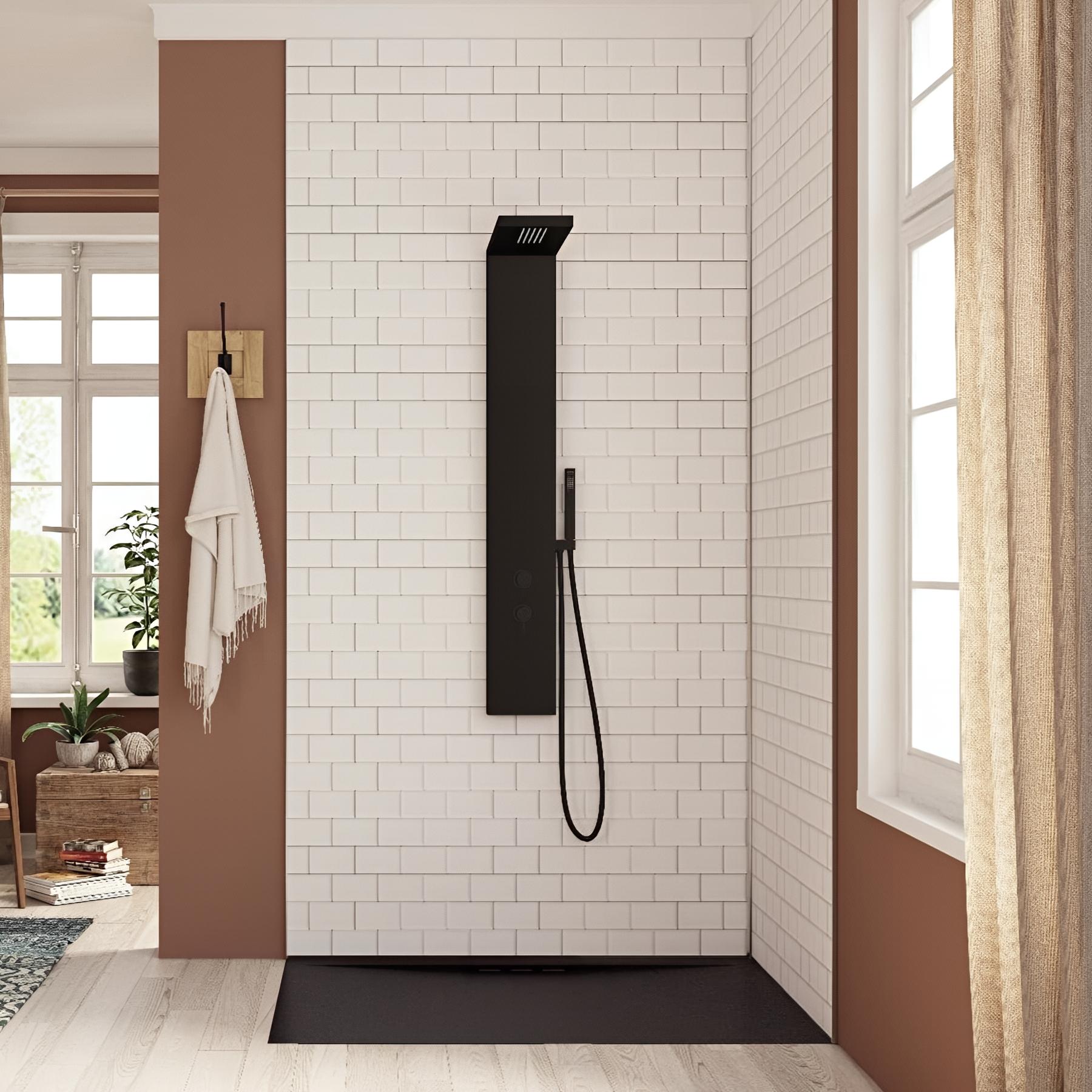 Panneau de douche kinewall design 100x202 cm métro