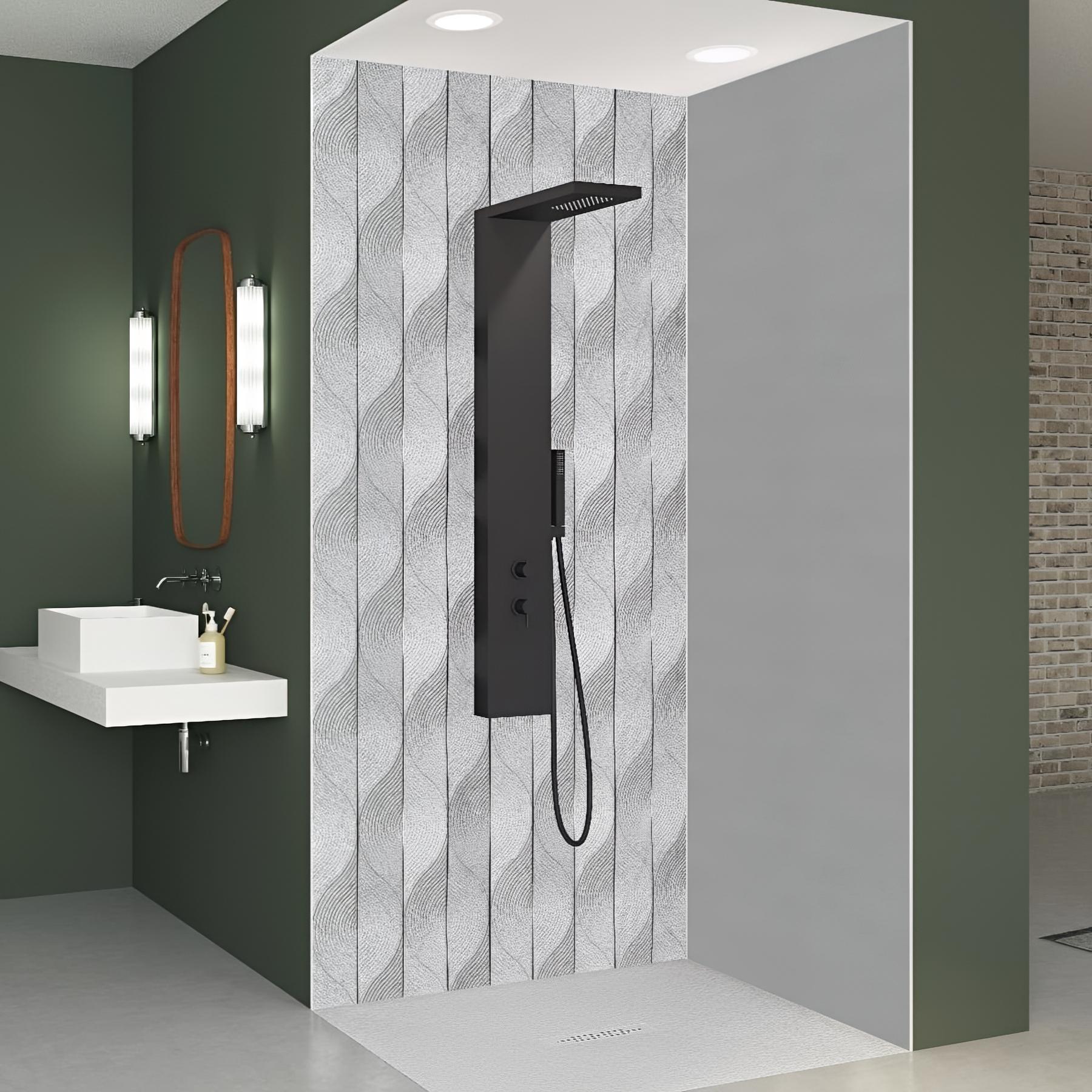 Panneau de douche kinewall design 100x202 cm organic