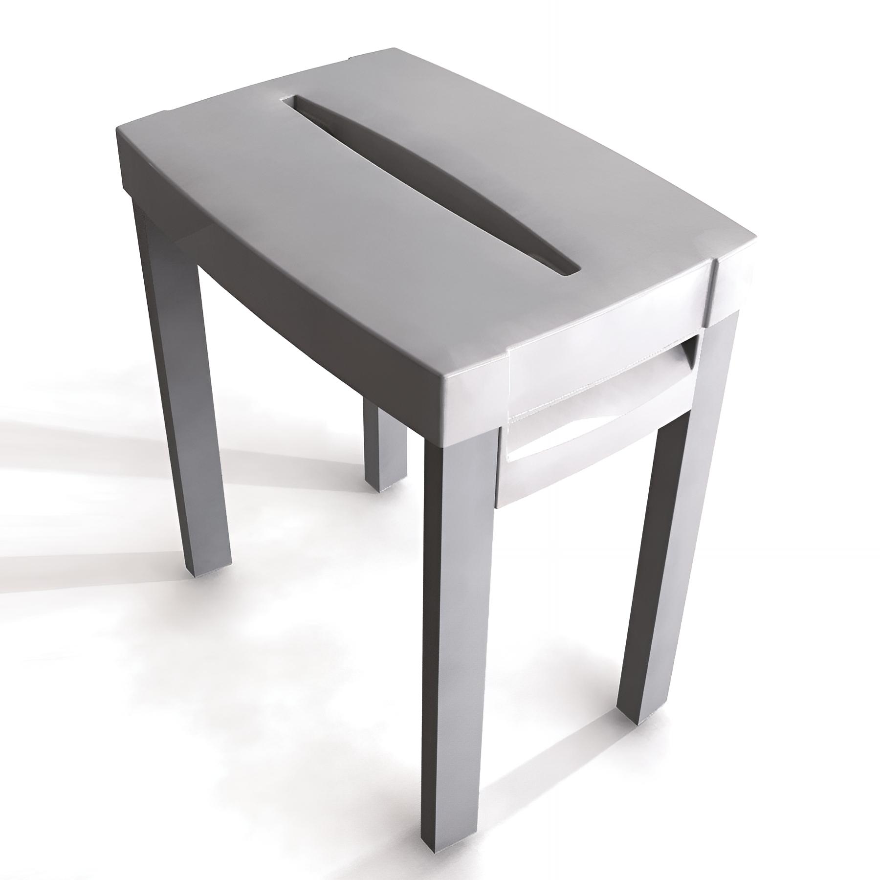 Tabouret acrylique transparent de douche