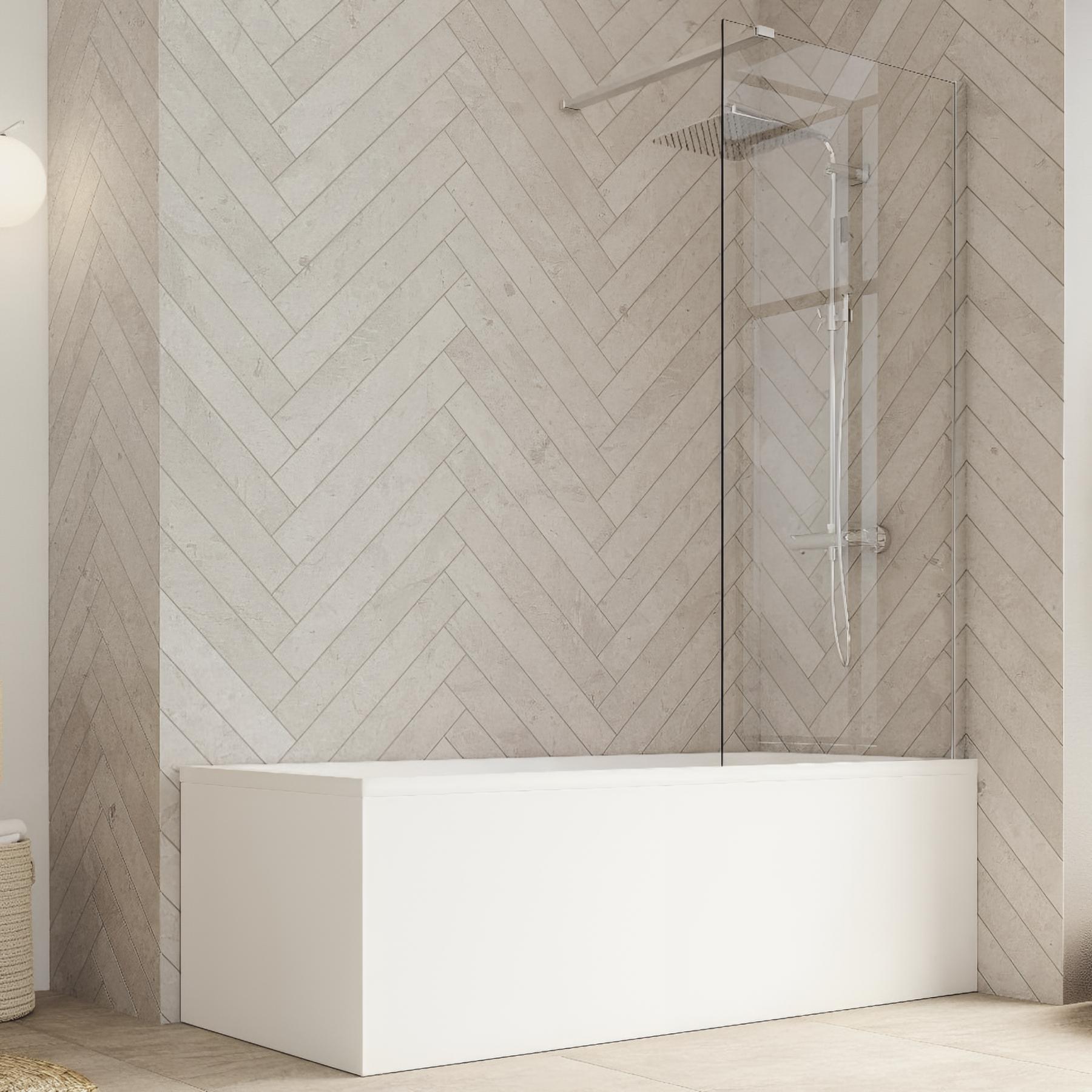 Pare-baignoire hydra transparent 80x148 cm
