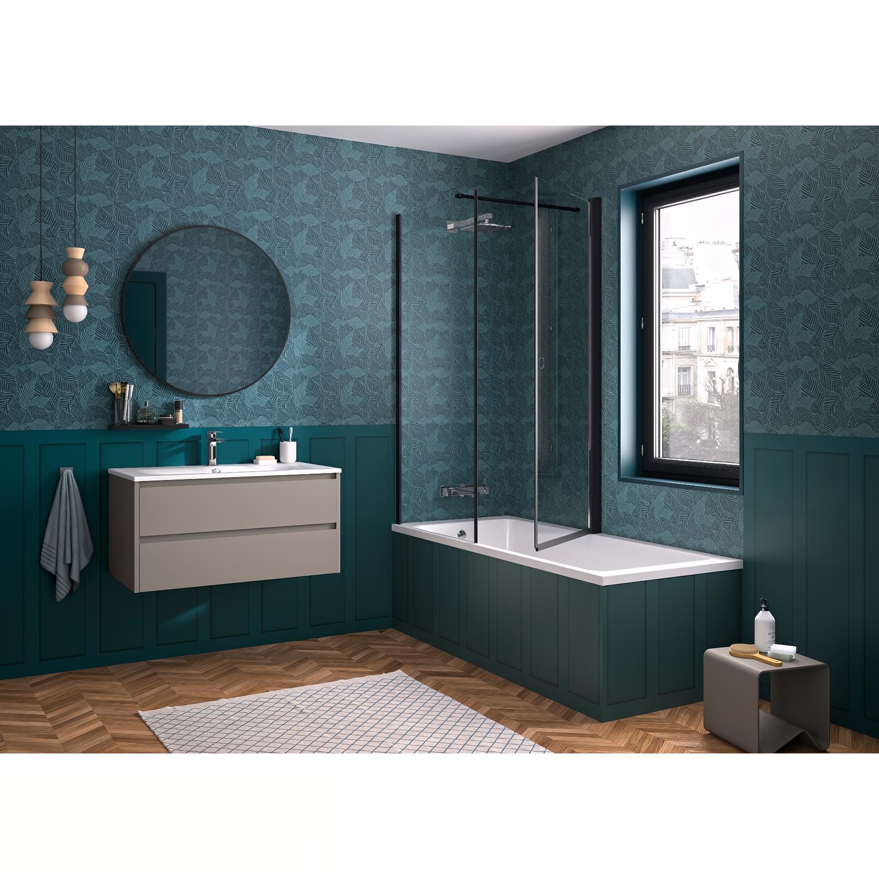 Pare-baignoire orion transparent 70x150 cm