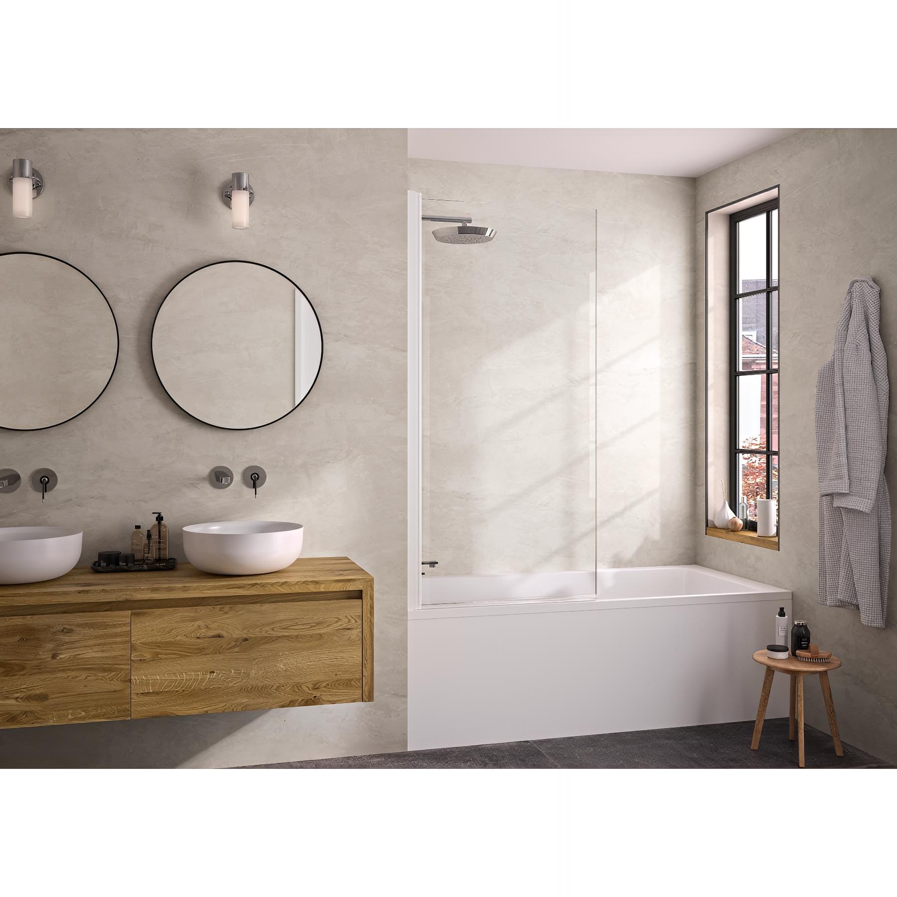 Pare-baignoire lyra transparent 80x150 cm