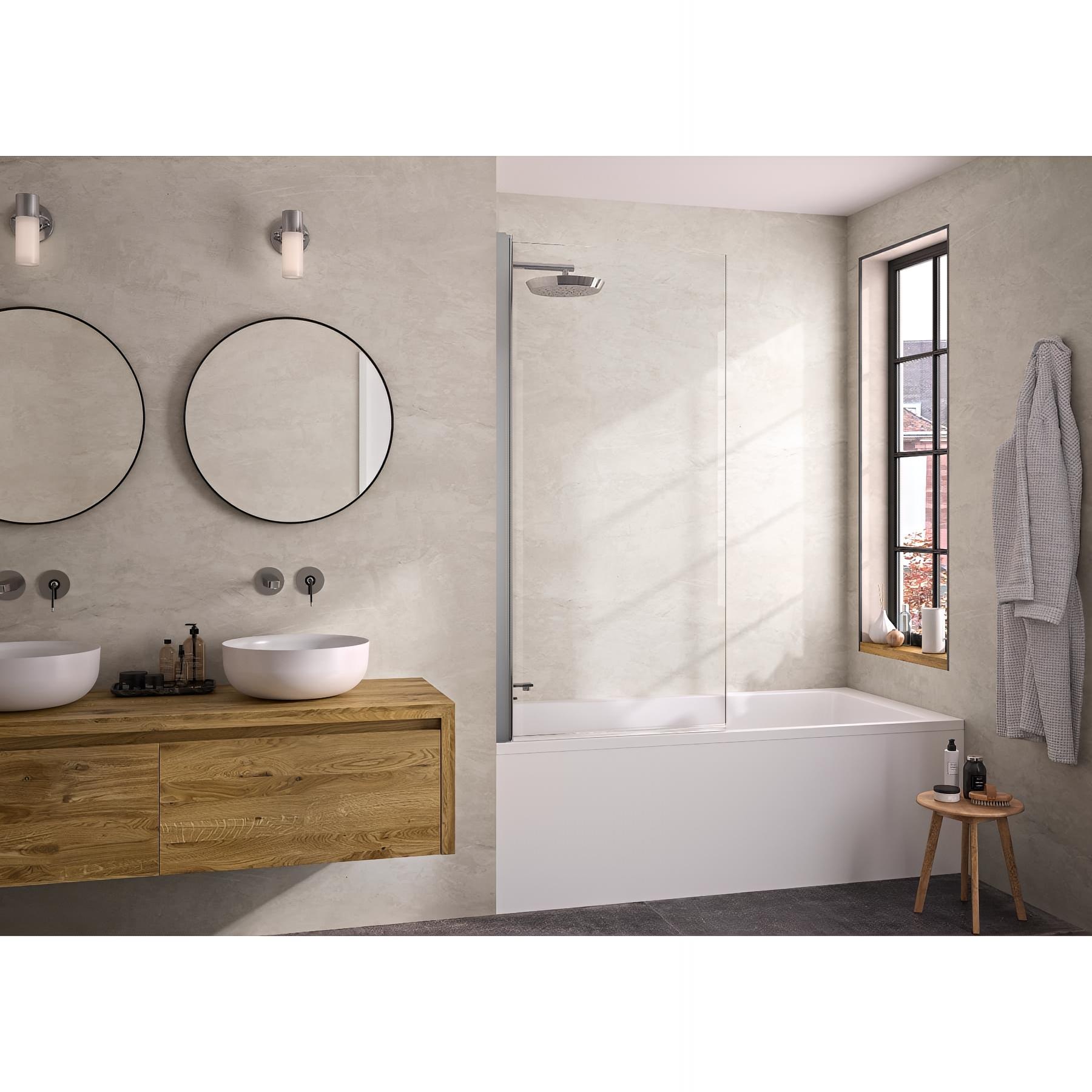 Pare-baignoire lyra transparent 80x150 cm