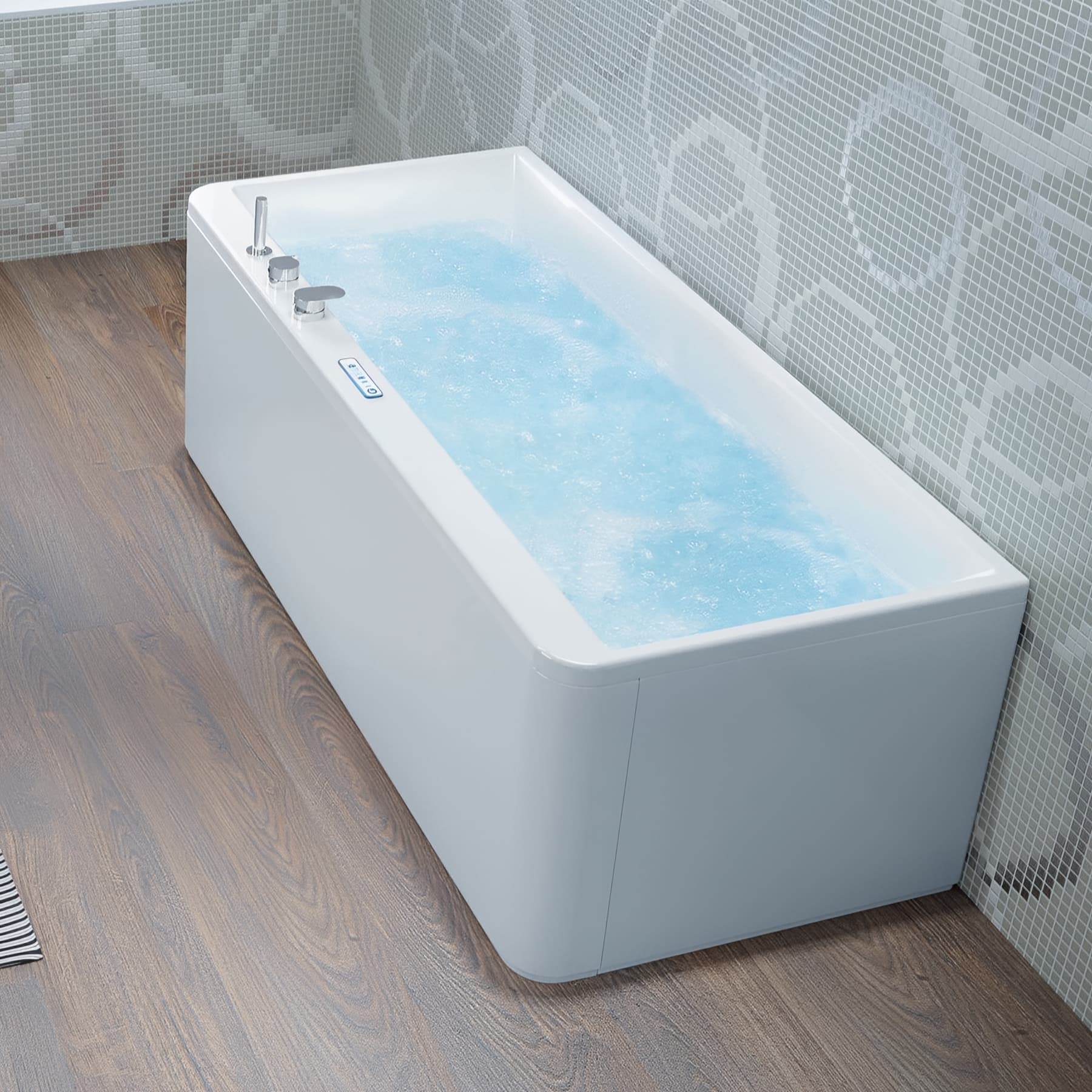 Baignoire balneo samba sensation air pool 170x70 cm, tête à droite