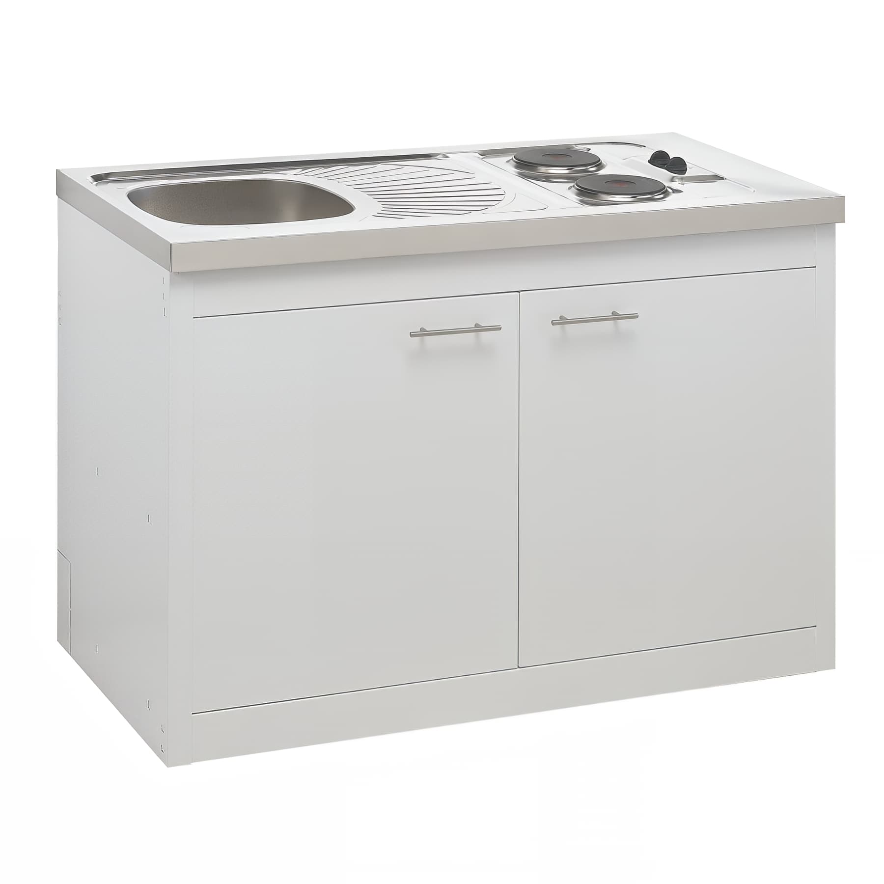 Meuble sous-évier Clipmétal GLACIER pour cuisinette 120 cm