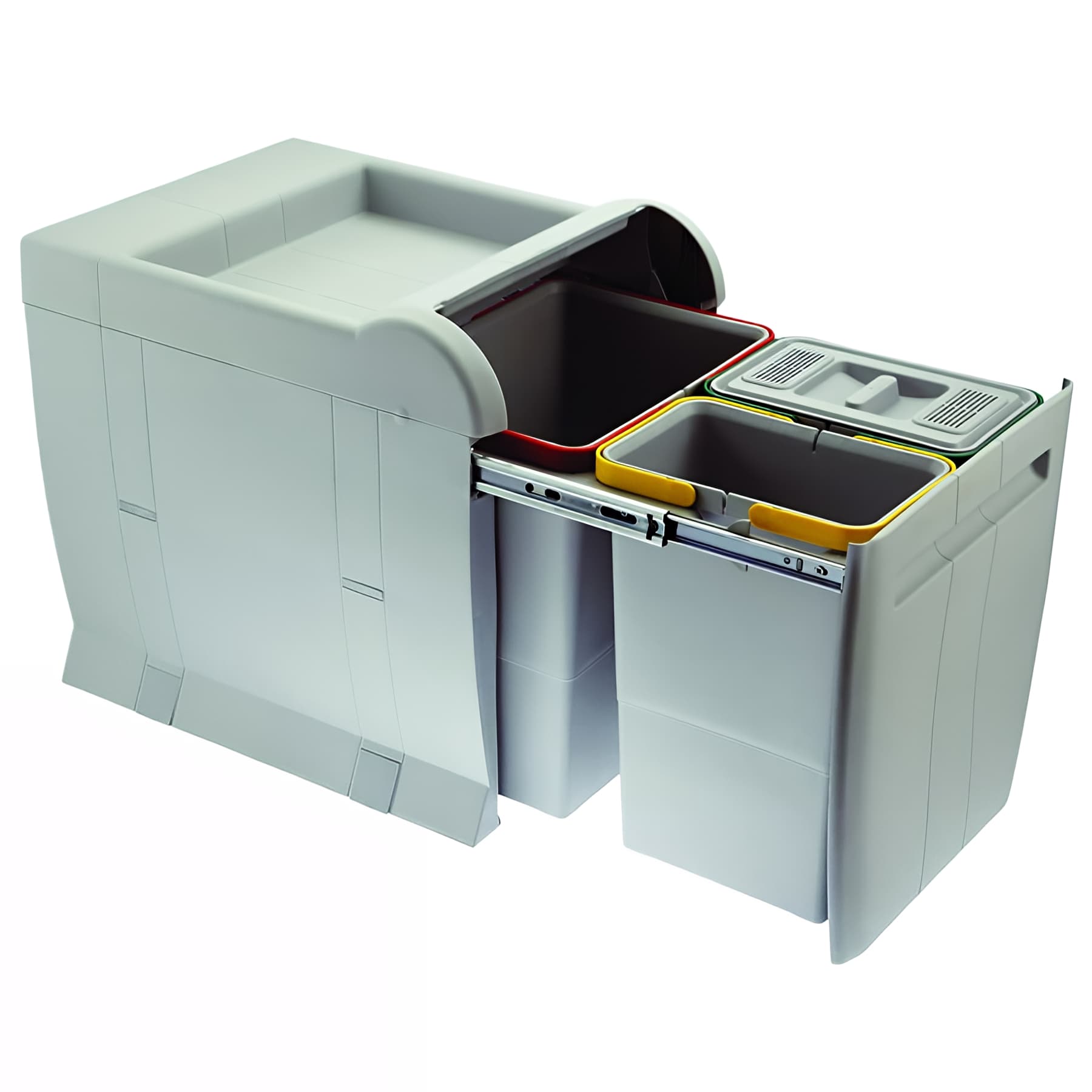 Poubelle tri sélectrif 3 cuves de 8L + 8L + 18L