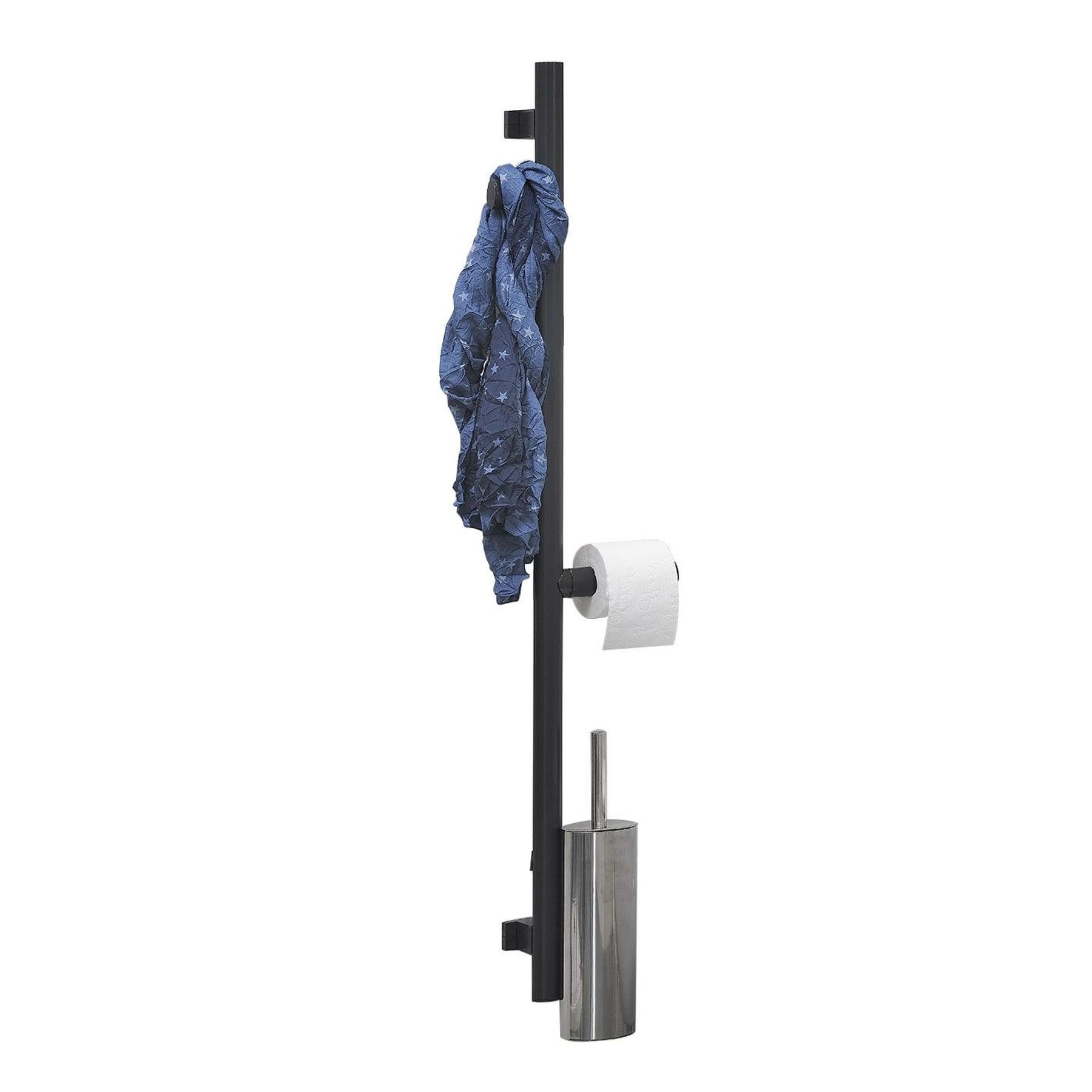 Barre PMR d'appui normes handicapé Gamme PRO PELLET verticale multifonctions H1050 mm avec 3 accessoires anthracite