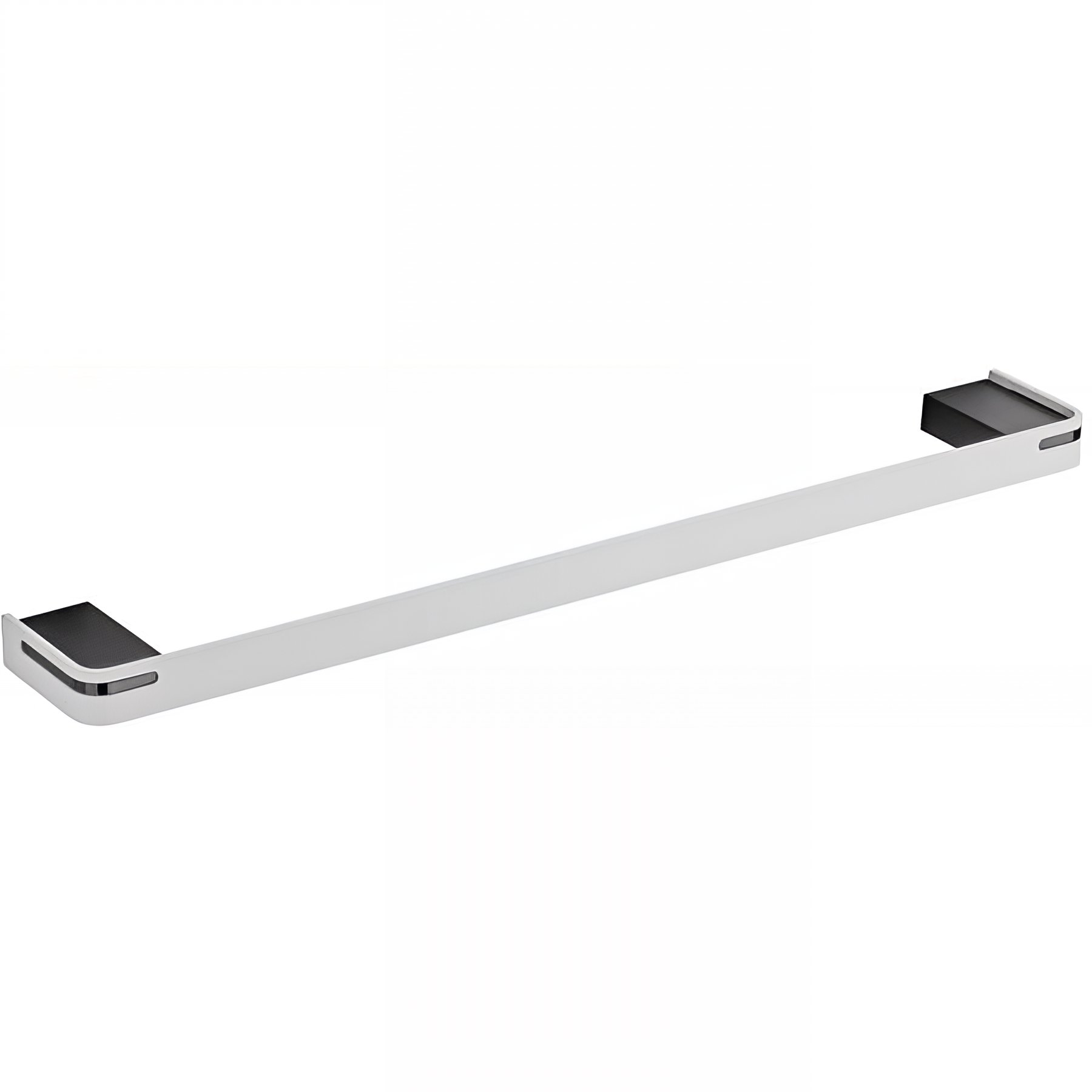 Porte-serviettes Gamme PRO PELLET 550 mm 1 barre fixe aluminium plié thermolaqué blanc  mat