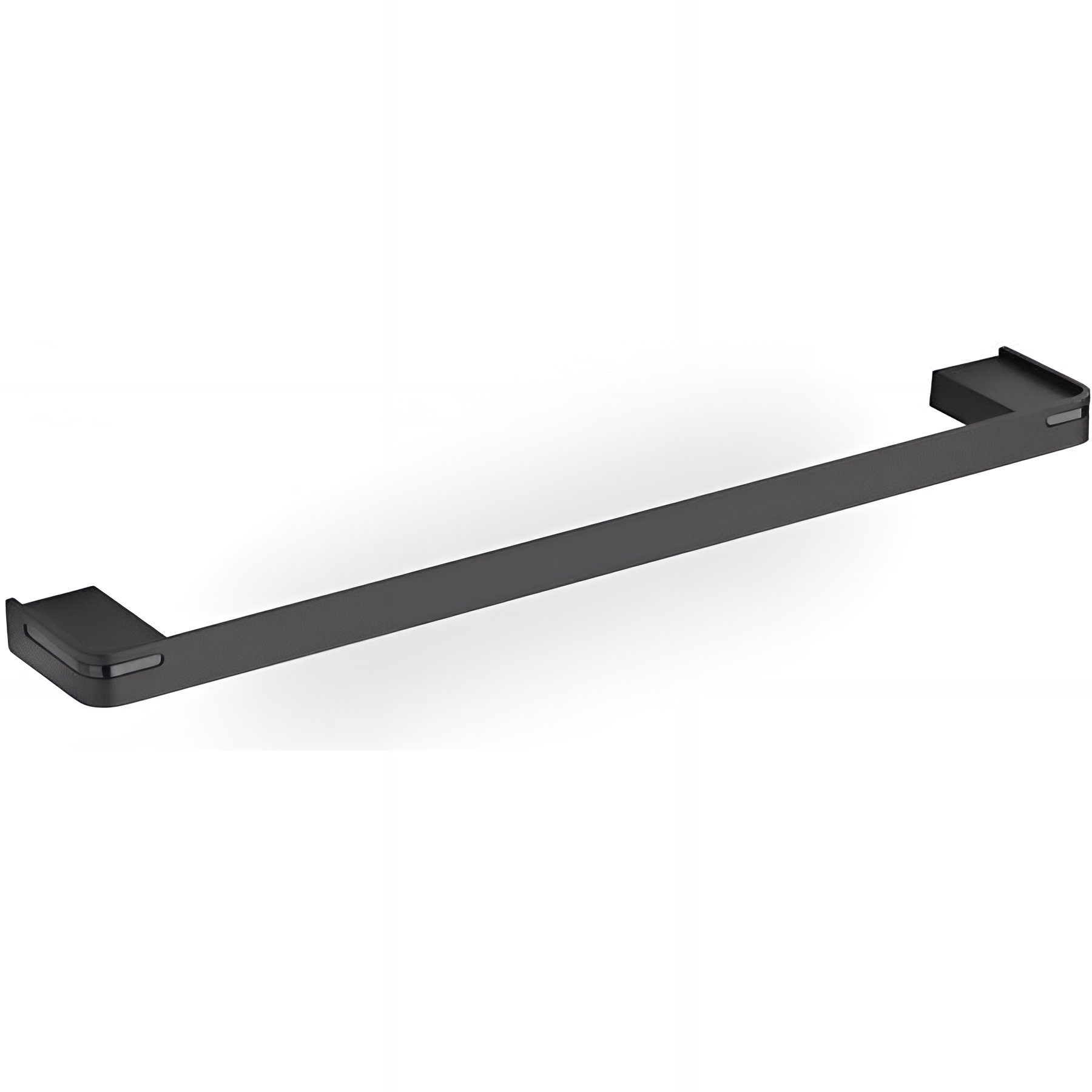 Porte-serviettes Gamme PRO PELLET 550 mm 1 barre fixe aluminium plié thermolaqué noir mat 