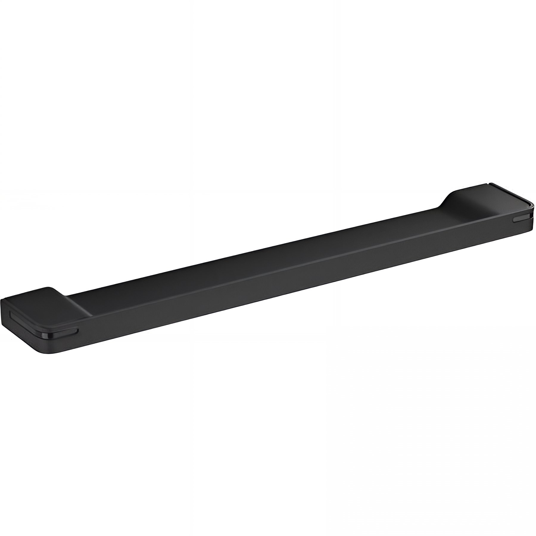 Tablette de lavabo Gamme PRO PELLET 550 mm aluminium plié thermolaqué noir mat