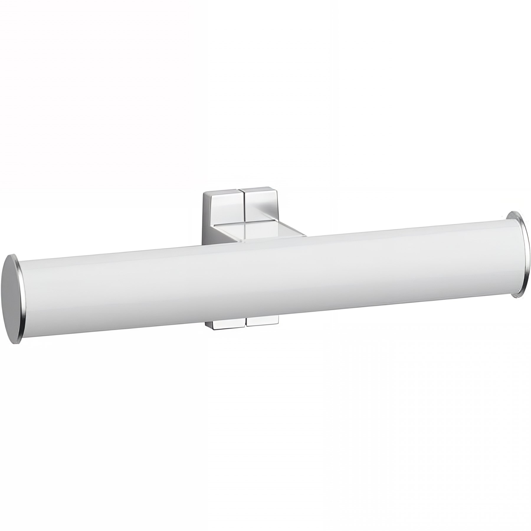 Distributeur papier WC Gamme PRO PELLET double 265x70x675 mm alu époxy blanc-chromé Ø 38x25 mm