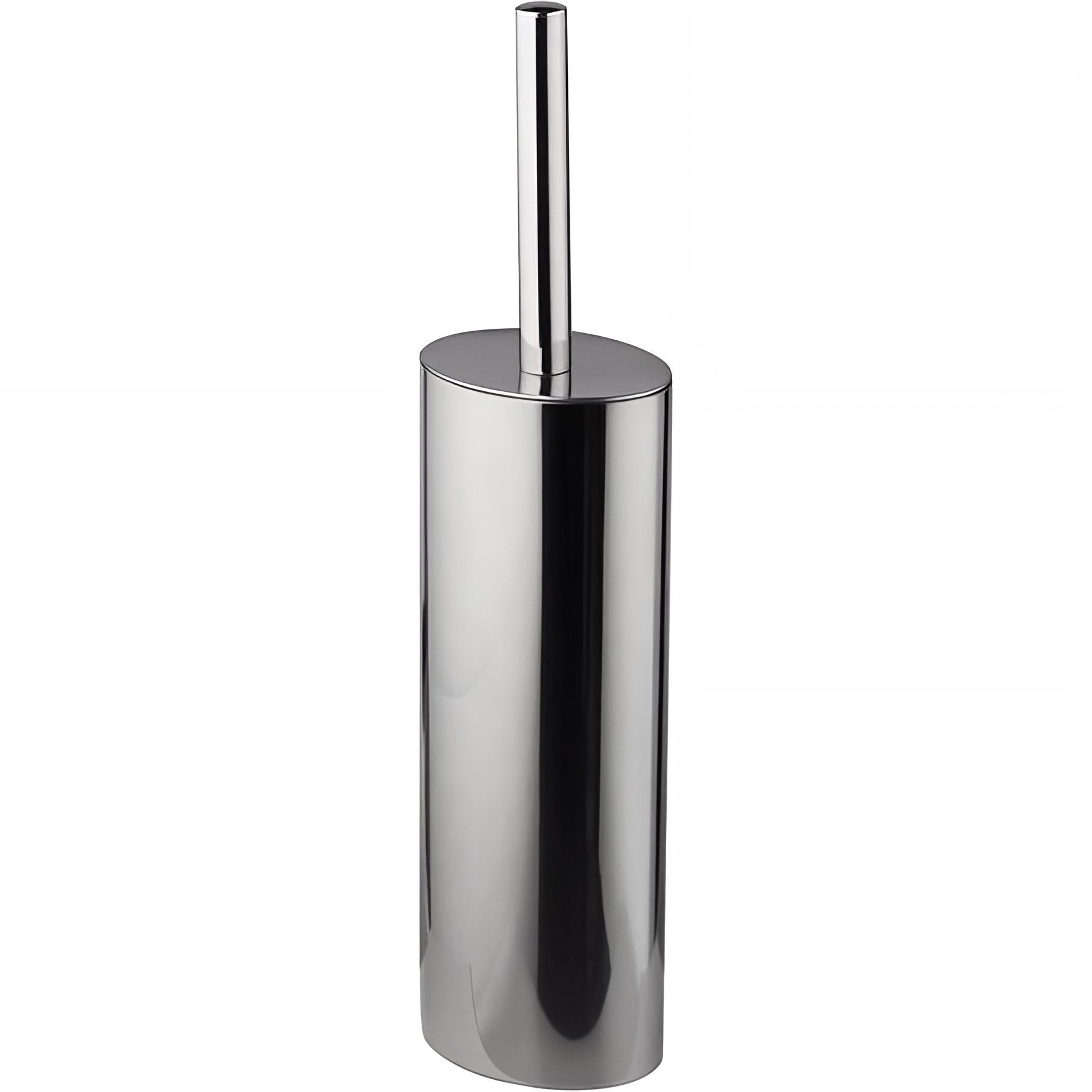 Porte-balayette Gamme PRO PELLET 100 x 78 x 385 mm inox brillant et tube inox forme elliptique