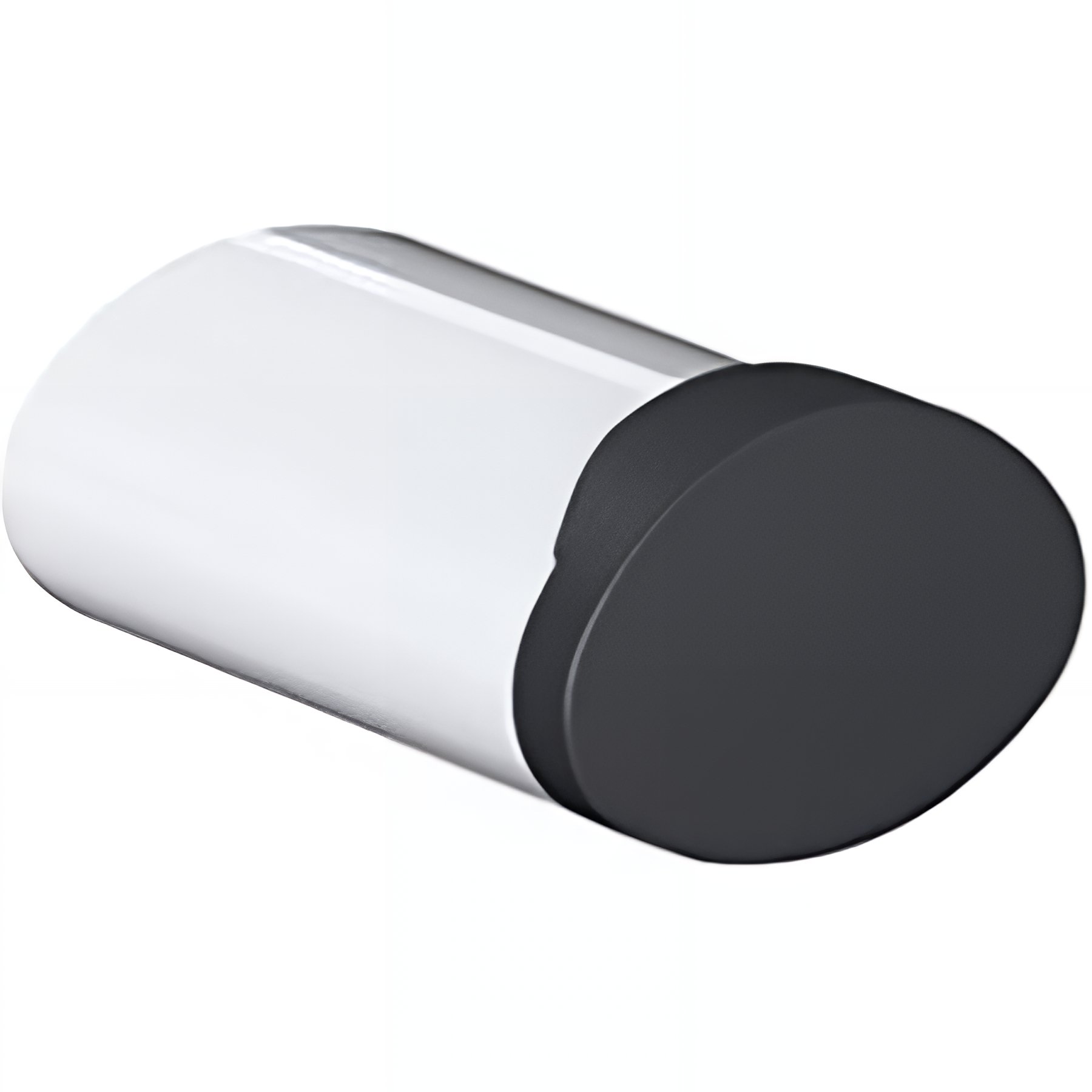 Porte-peignoir Gamme PRO PELLET 1 tête 56 x 27 x 38 mm tube aluminium époxy blanc Ø 38x25 mm