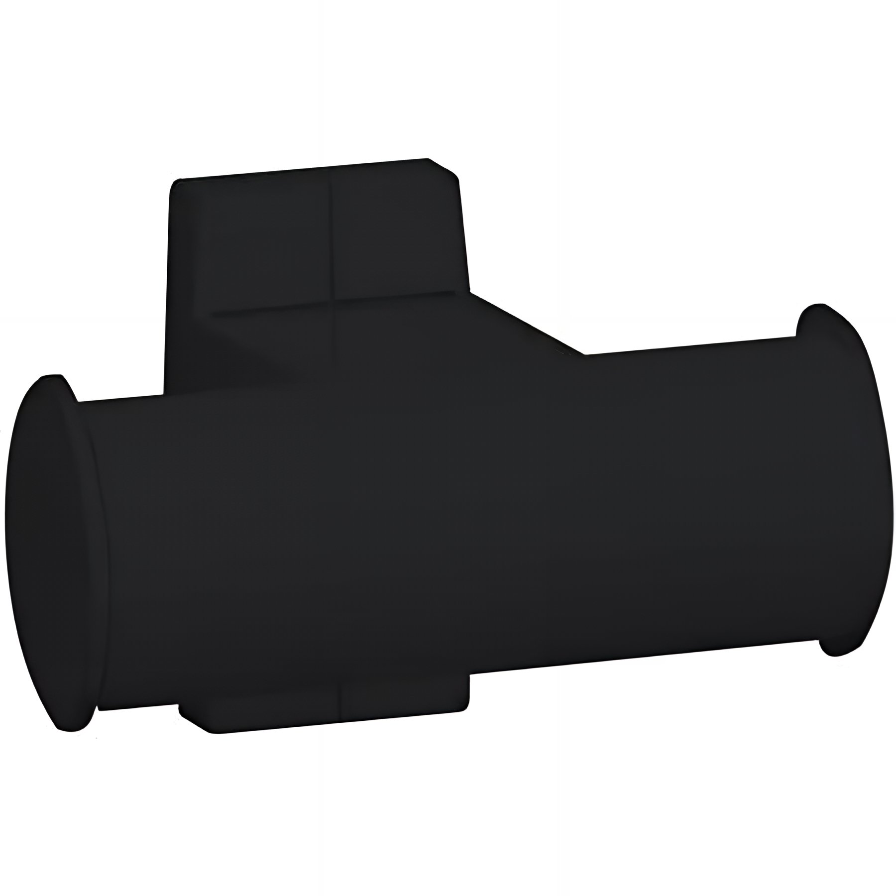 Porte-peignoir Gamme PRO PELLET 2 têtes 105 x 70 x 675 mm tube alu époxy anthracite Ø 38x25 mm