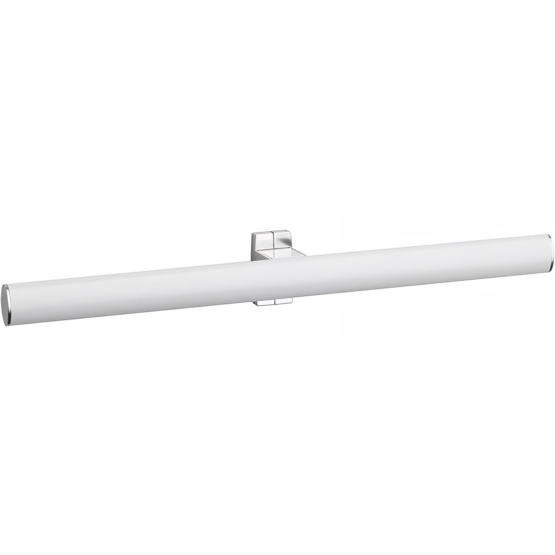 Porte-serviettes Gamme PRO PELLET double 535x70x675mm tube alu époxy blanc-chromé mat Ø38x25mm