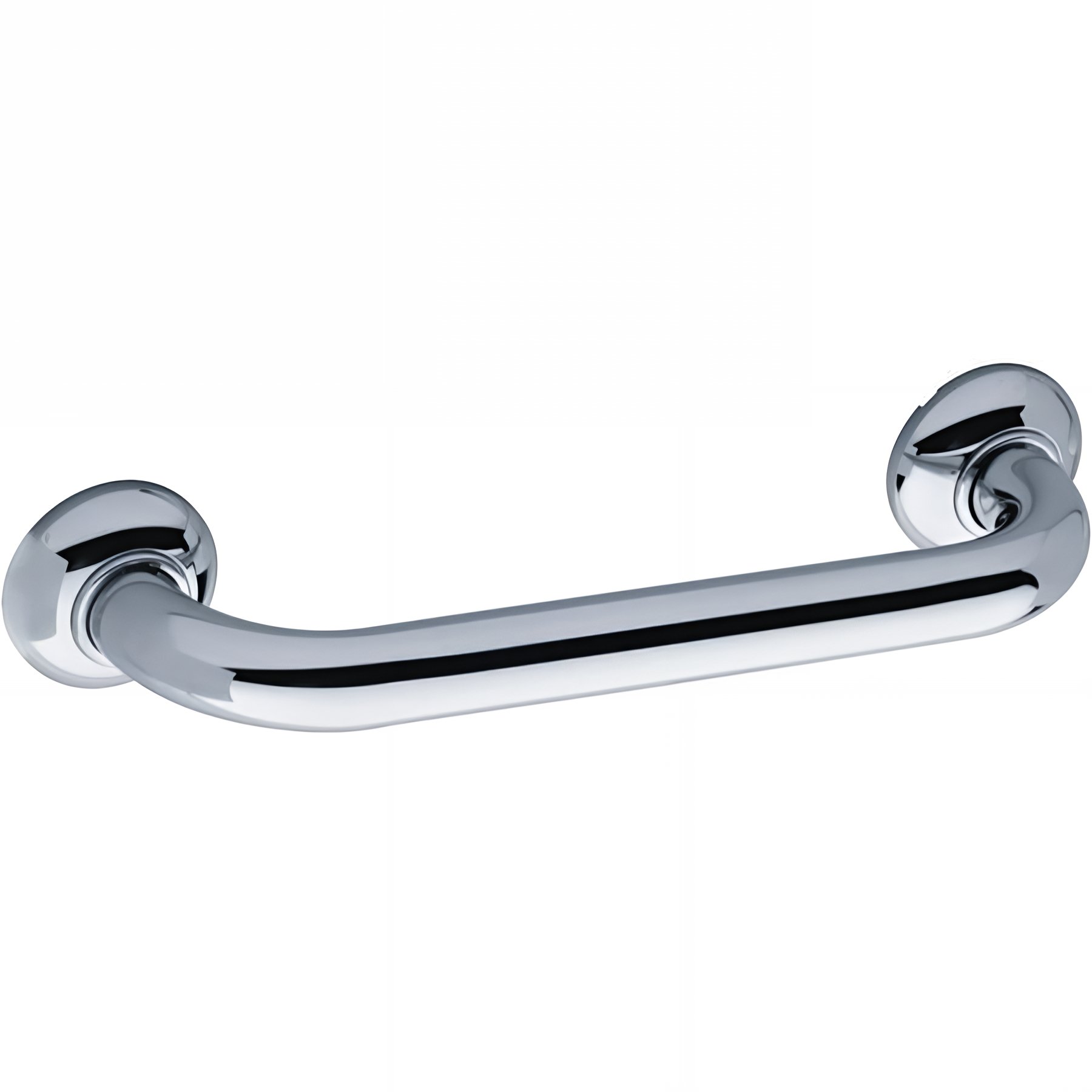 Barre PMR d'appui normes handicapé Gamme PRO PELLET droite longueur 40cm tube laiton chromé Ø 32 mm cache brillant