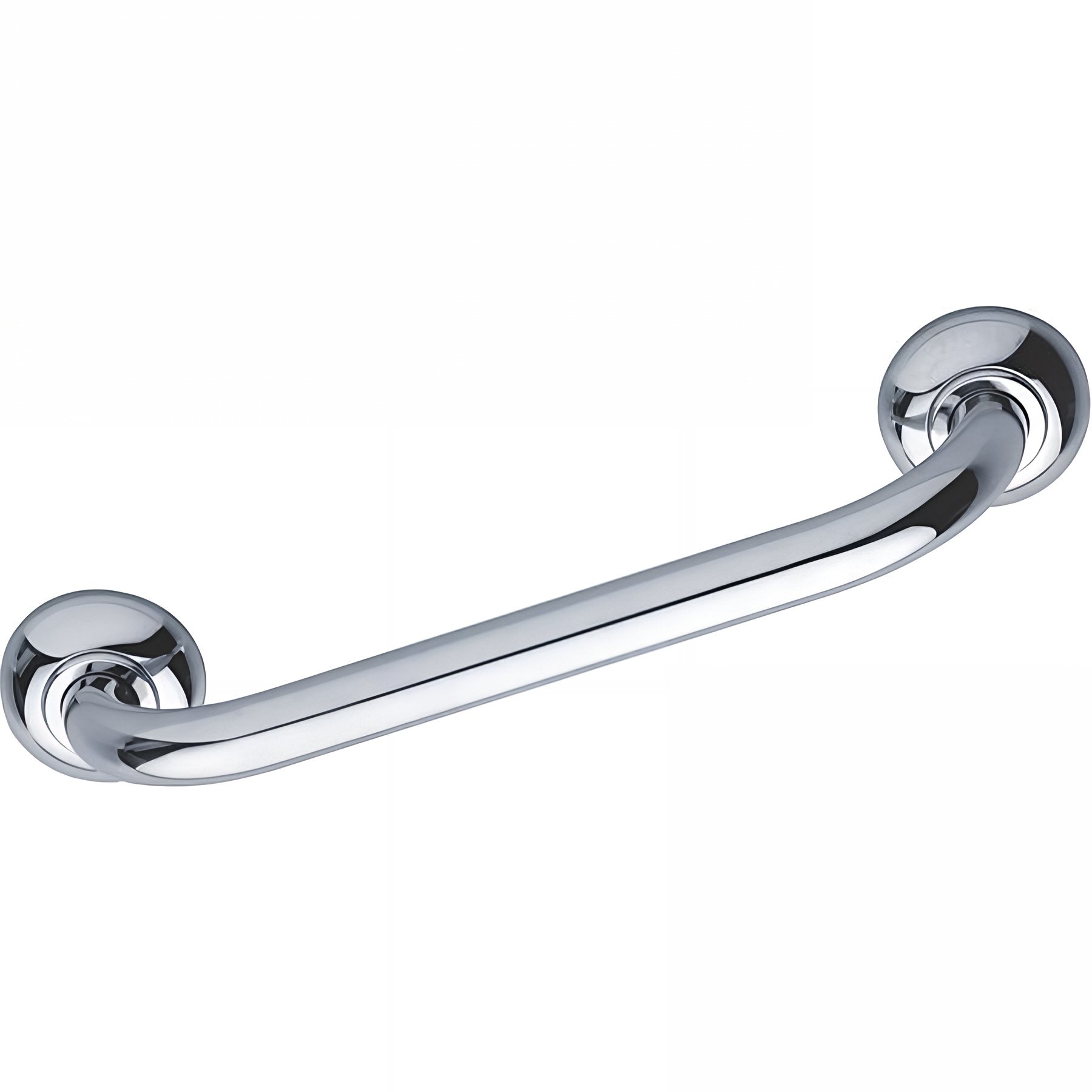 Barre PMR d'appui normes handicapé Gamme PRO PELLET droite longueur 50cm tube laiton chromé Ø 25 mm fixations invisibles