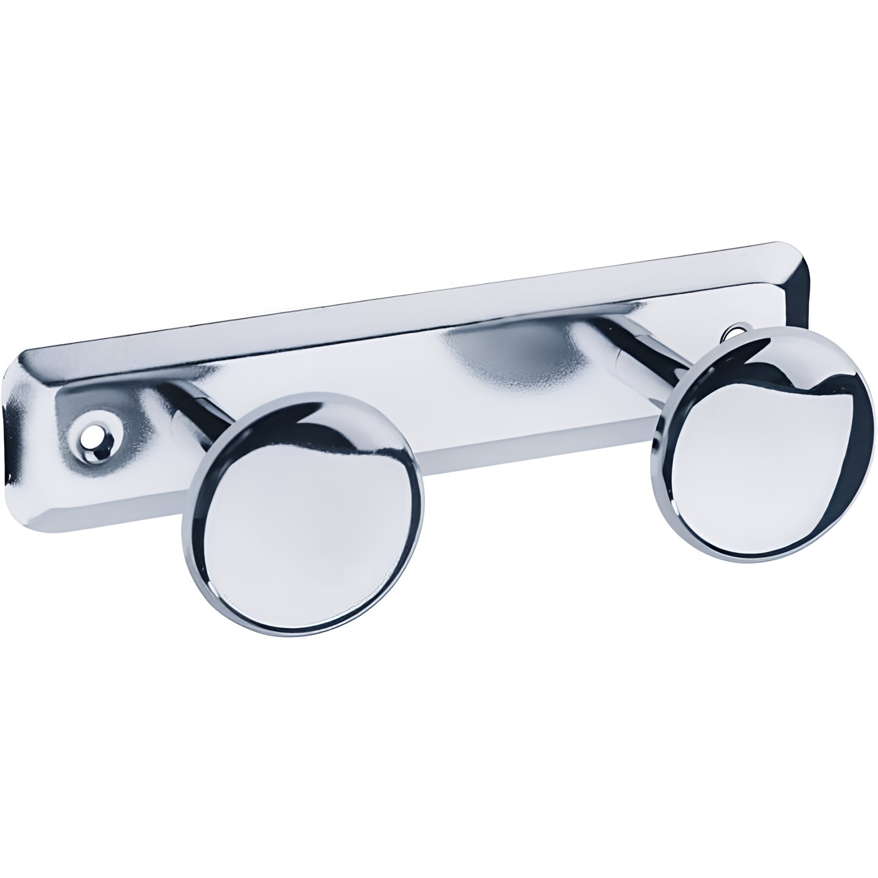 Porte-peignoir Gamme PRO PELLET 2 têtes 182 x 68 mm tête Ø 50 mm acier inox 304 poli