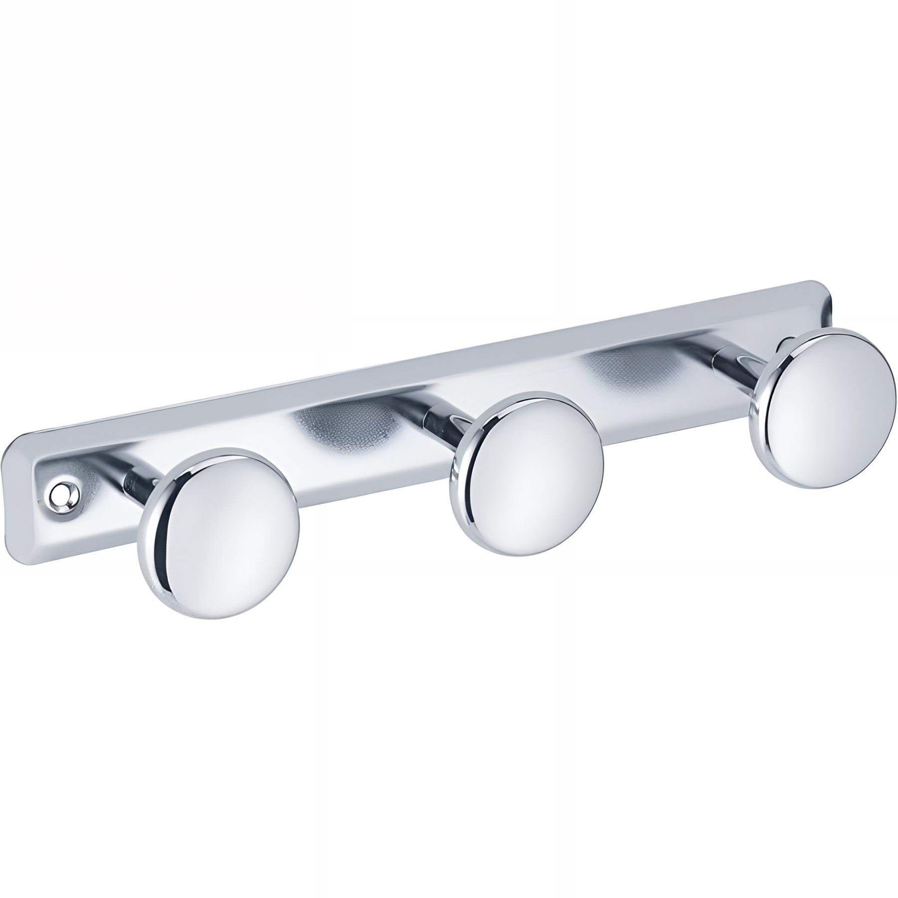 Porte-peignoir Gamme PRO PELLET 3 têtes 280 x 68 mm tête Ø 50 mm acier inox 304 poli