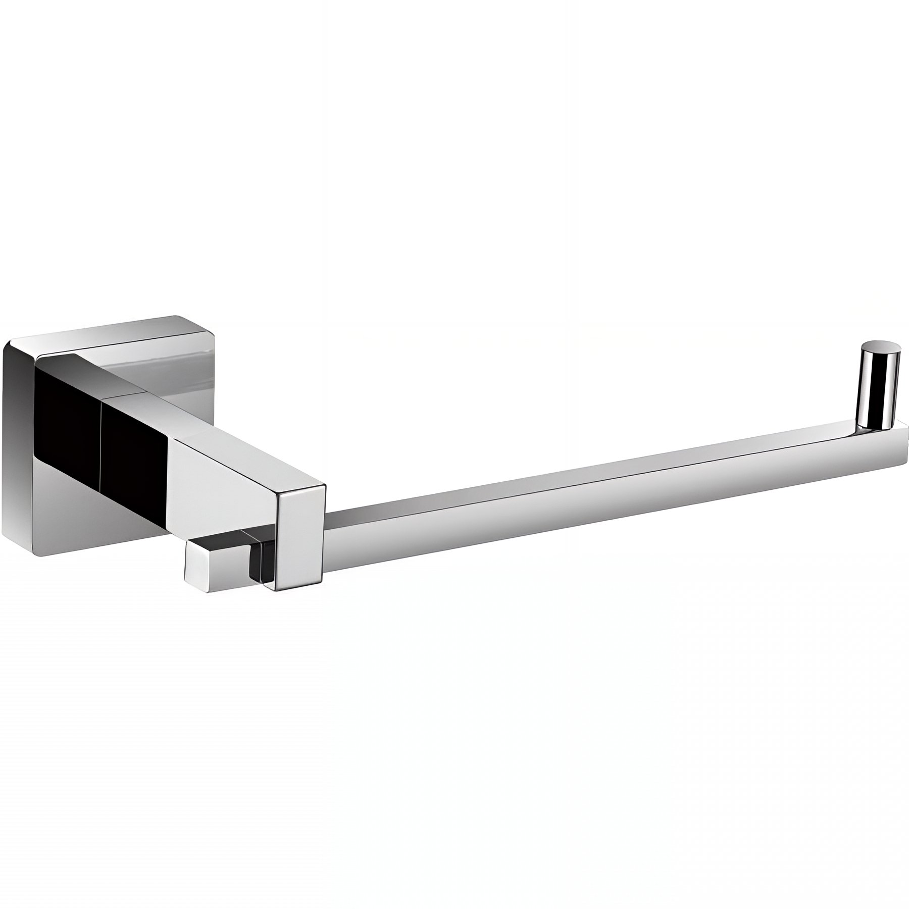 Distributeur papier WC Gamme PRO PELLET CUBIC L158 x P75 x H38 mm en laiton chromé