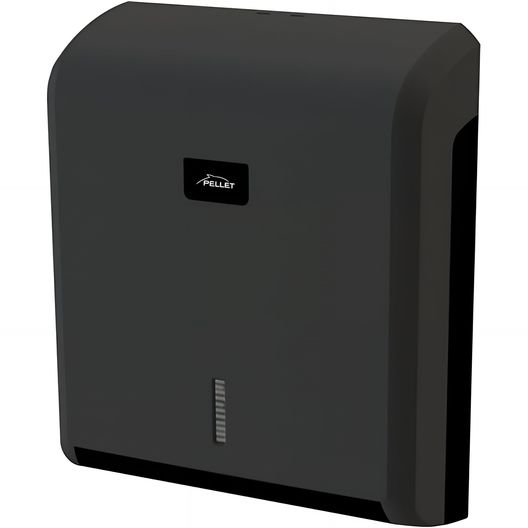 Distributeur papier essuie-mains Gamme PRO PELLET papier plié 340x265x110mm abs noir mat/gris