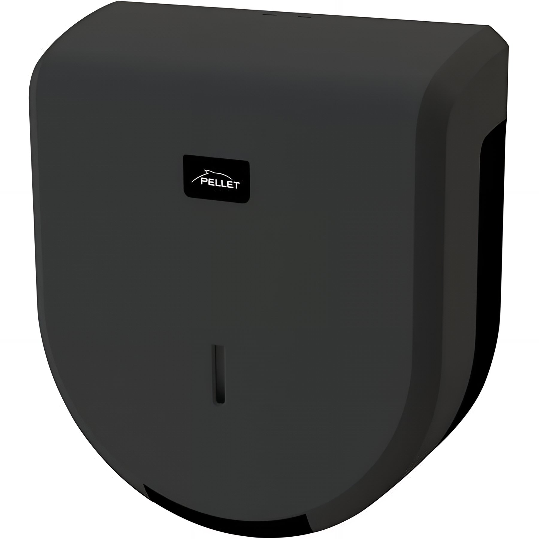 Distributeur papier WC Gamme PRO PELLET 275x245x120mm abs noir mat capot et gris châssis à clé