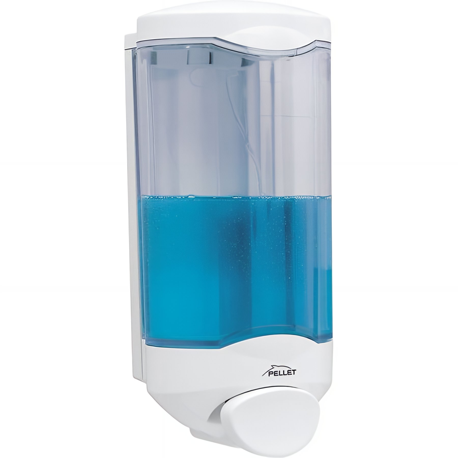 Distributeur savon liquide Gamme PRO PELLET 245 x 110 x 99 mm capacité 1000 ml abs blanc