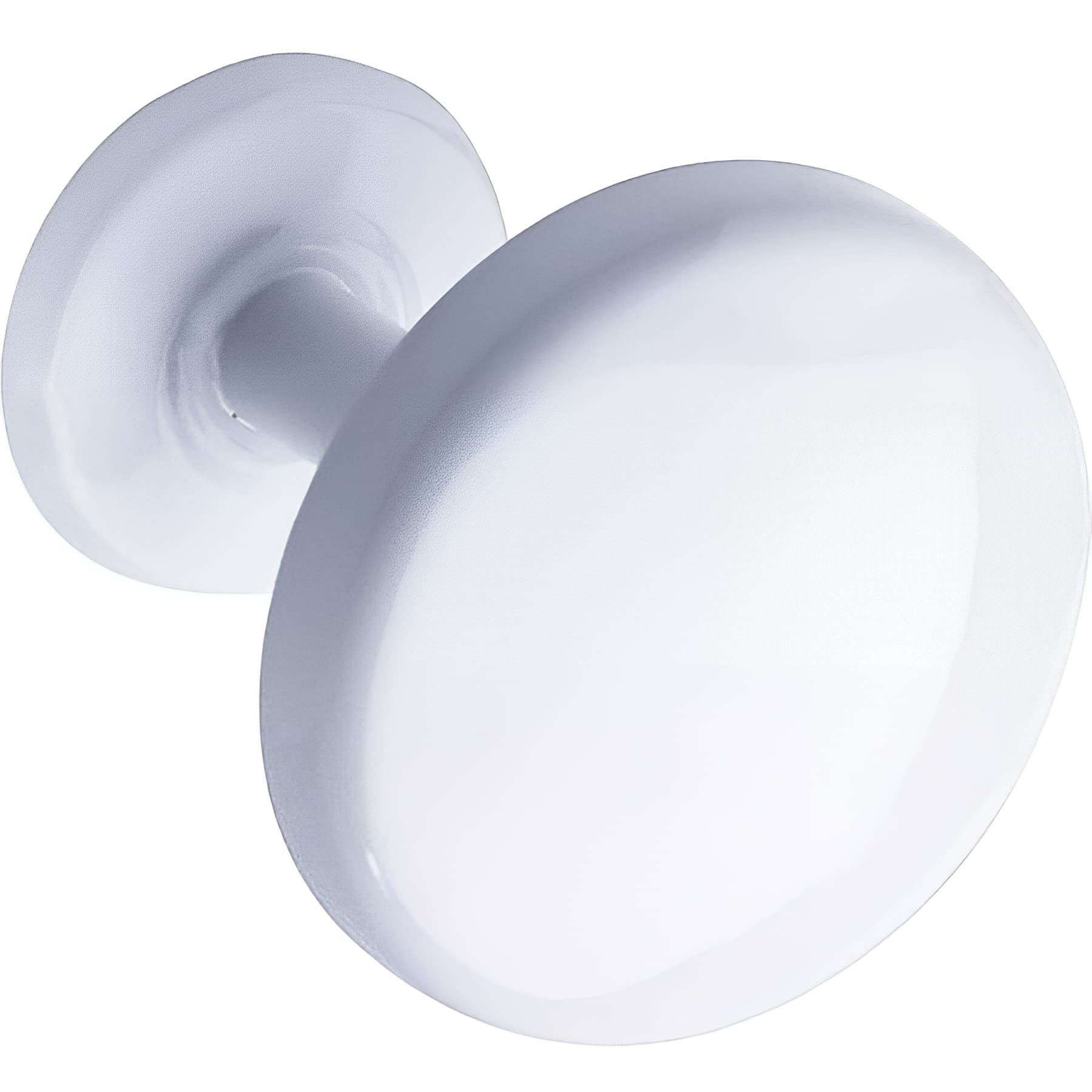 Porte-peignoir Gamme PRO PELLET 1 tête 70 x 65 mm tête Ø 65 mm acier époxy blanc