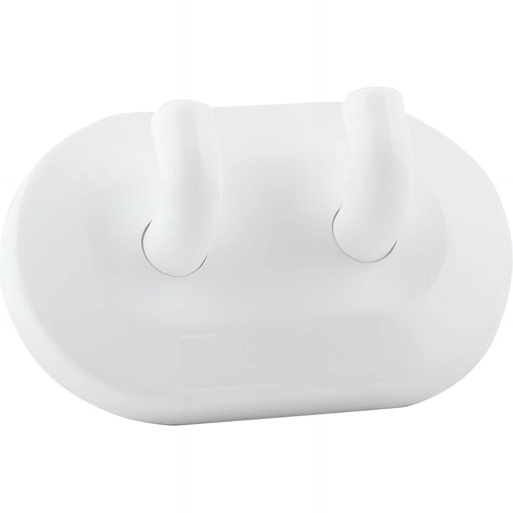 Porte-peignoir Gamme PRO PELLET 2 têtes 38 x 85 mm nylon blanc