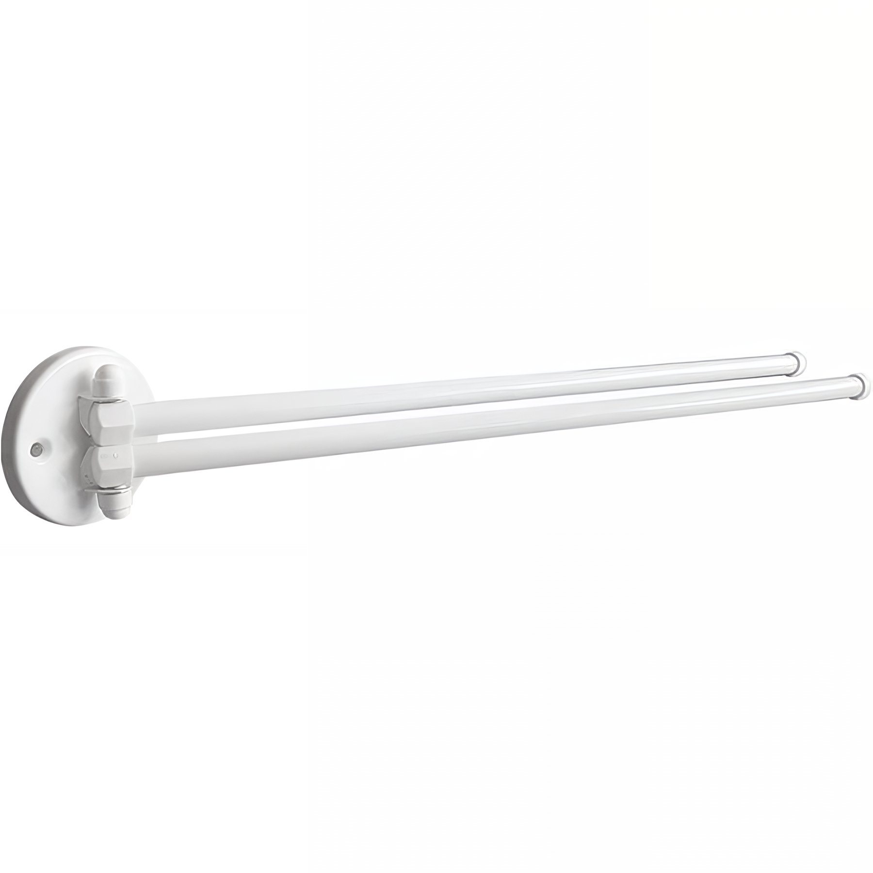 Porte-serviettes Gamme PRO PELLET 2 barres mobiles 430 mm tube acier époxy blanc Ø 12 mm