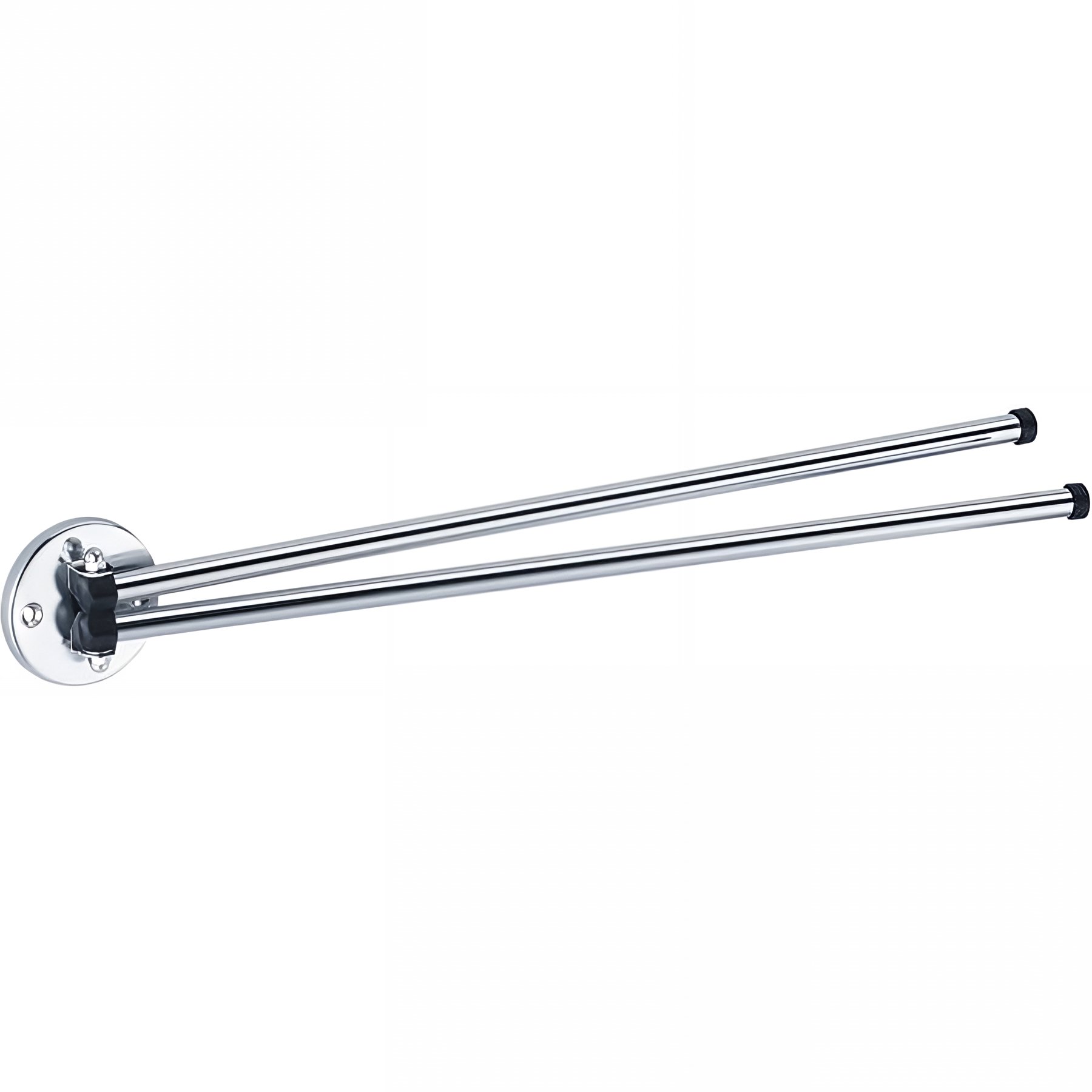 Porte-serviettes Gamme PRO PELLET 2 barres mobiles 430 mm tube acier chromé Ø 12 mm